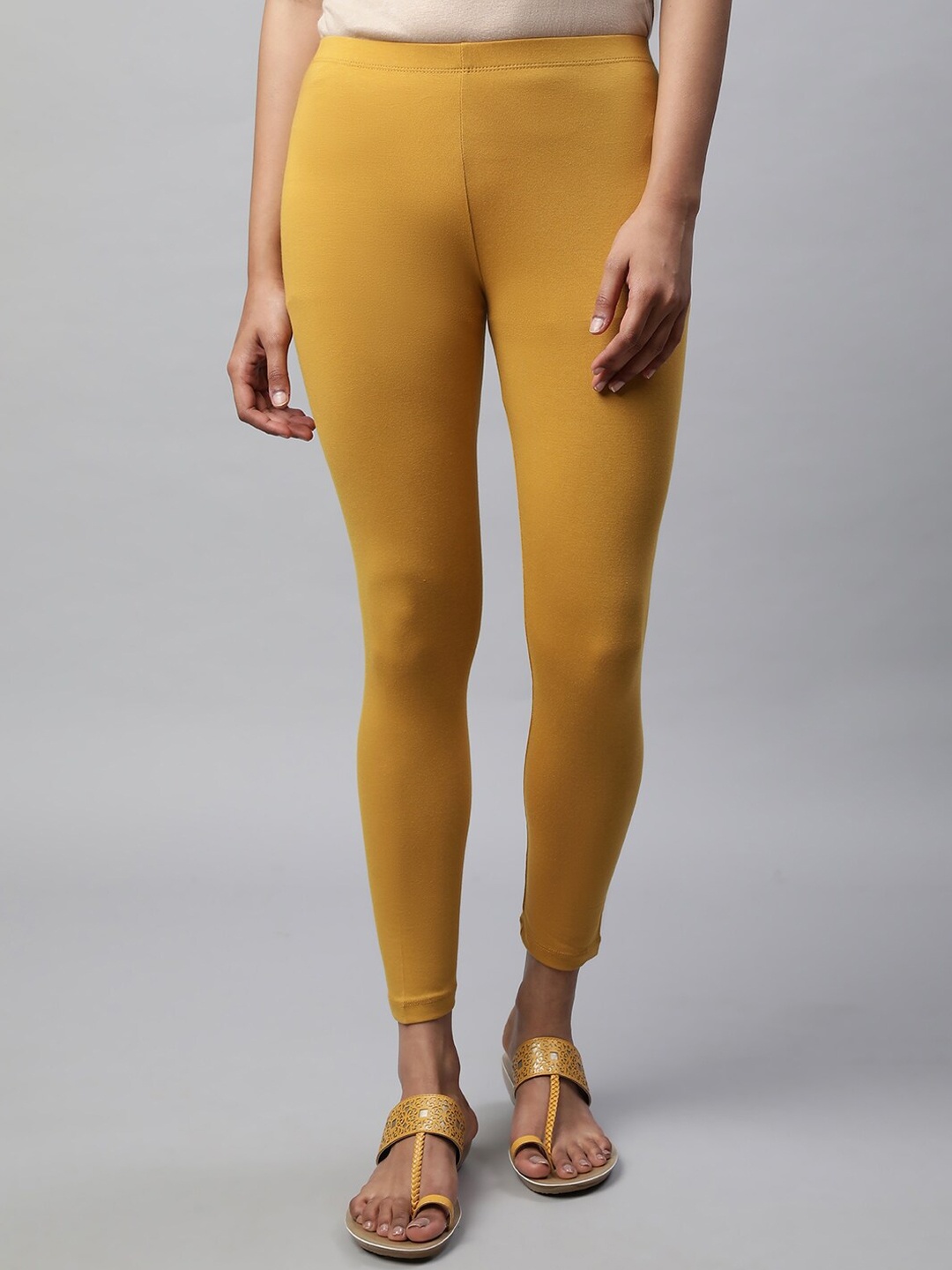 

elleven Ankle Length Leggings, Yellow