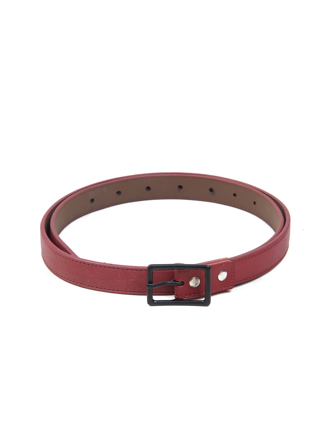 

Calvadoss Women Synthetic Leather Belt, Maroon