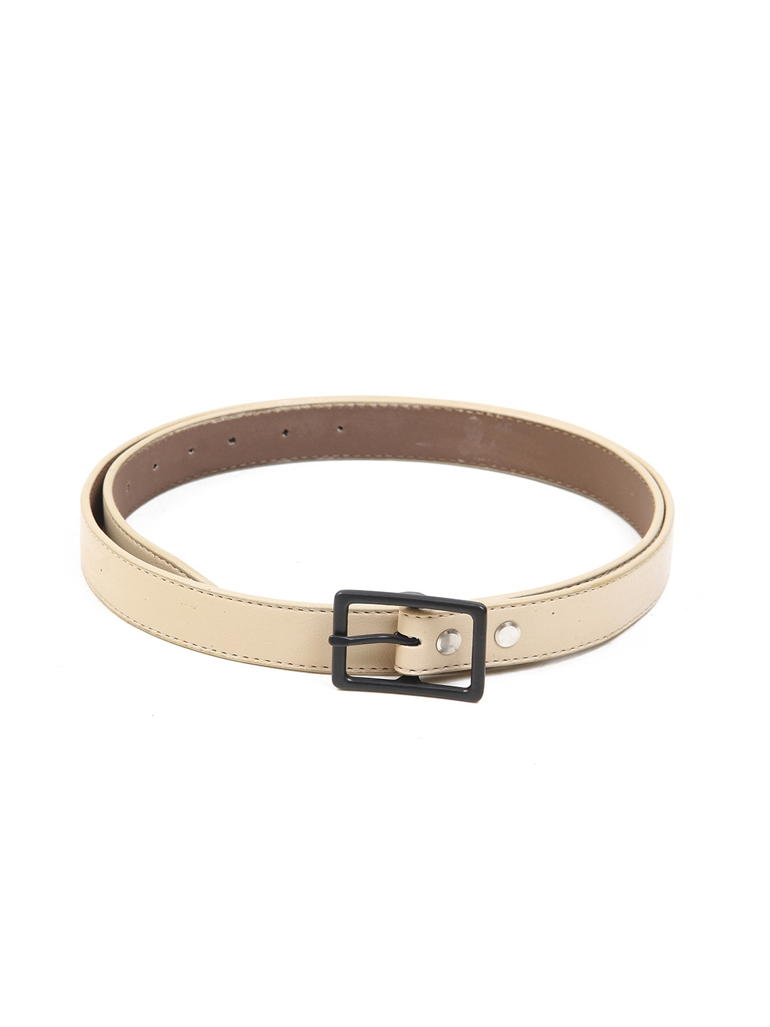 

Calvadoss Women Synthetic Leather Belt, Beige