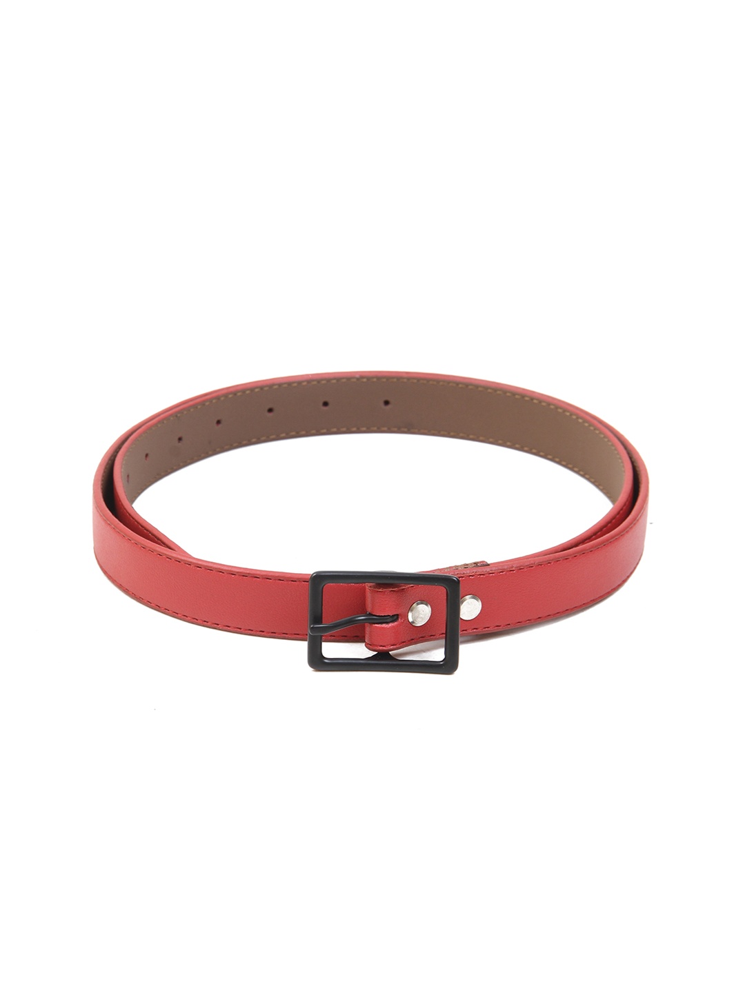 

Calvadoss Women Synthetic Leather Belt, Red