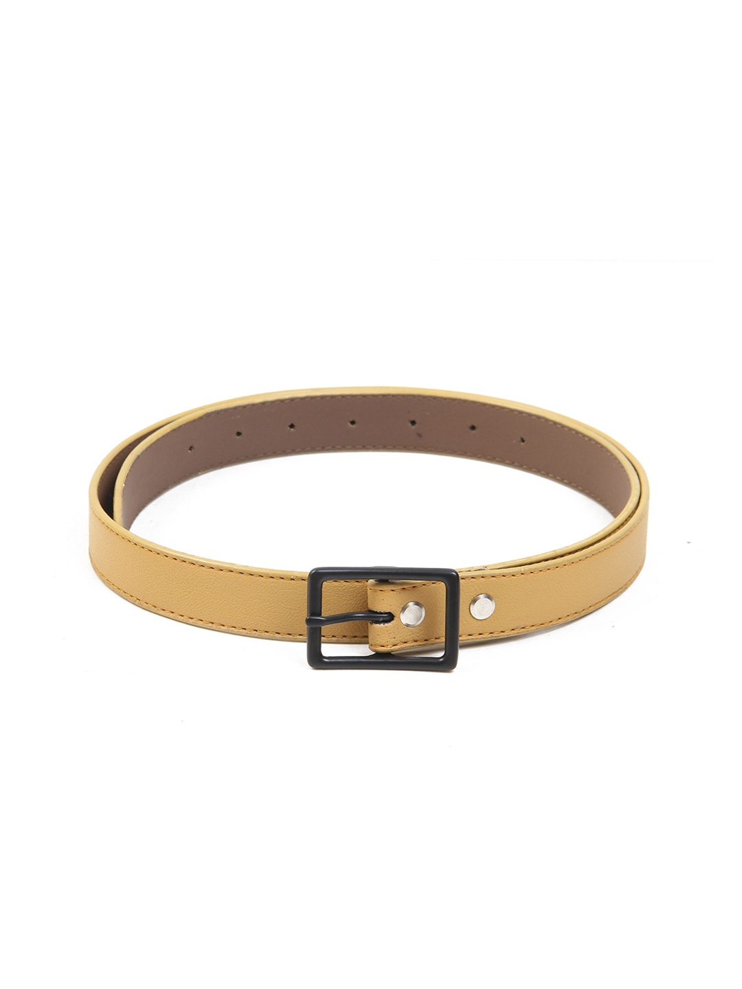 

Calvadoss Women Synthetic Leather Belt, Mustard