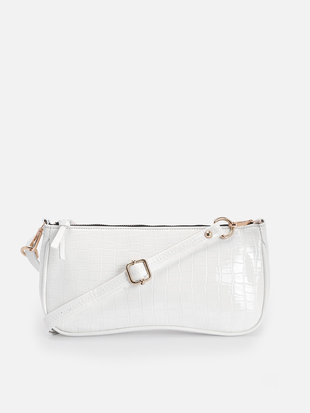 

ATHLISIS Women Structured Handheld Bag, White