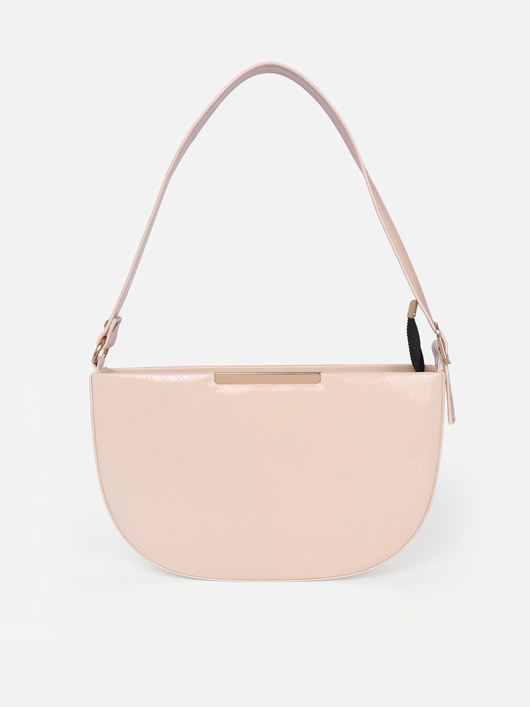 

ATHLISIS Textured Half Moon Handheld Bag, Pink
