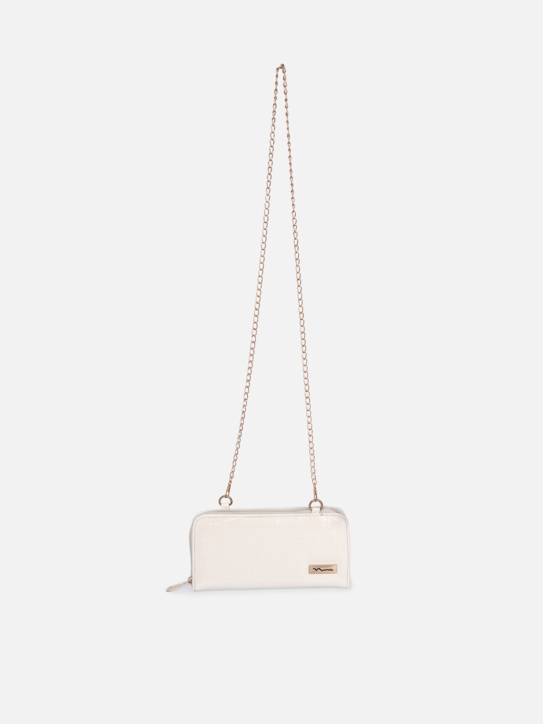 

ATHLISIS Women Textured PU Structured Sling Bag, White