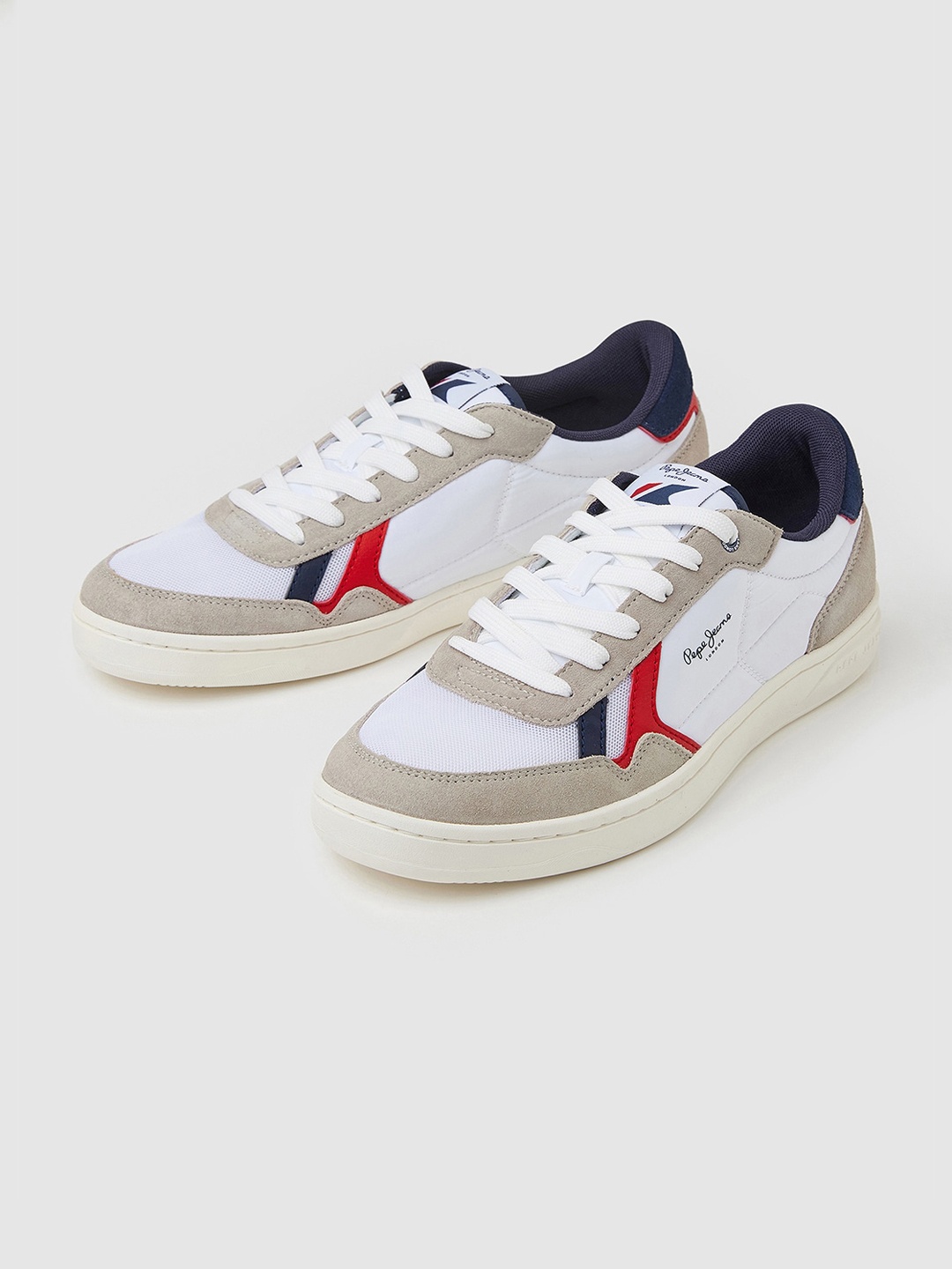 

Pepe Jeans Men Kore Vintage M Block Sneakers, White