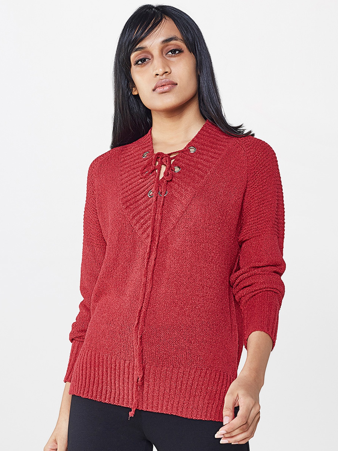 

AND Women Pink Solid Top