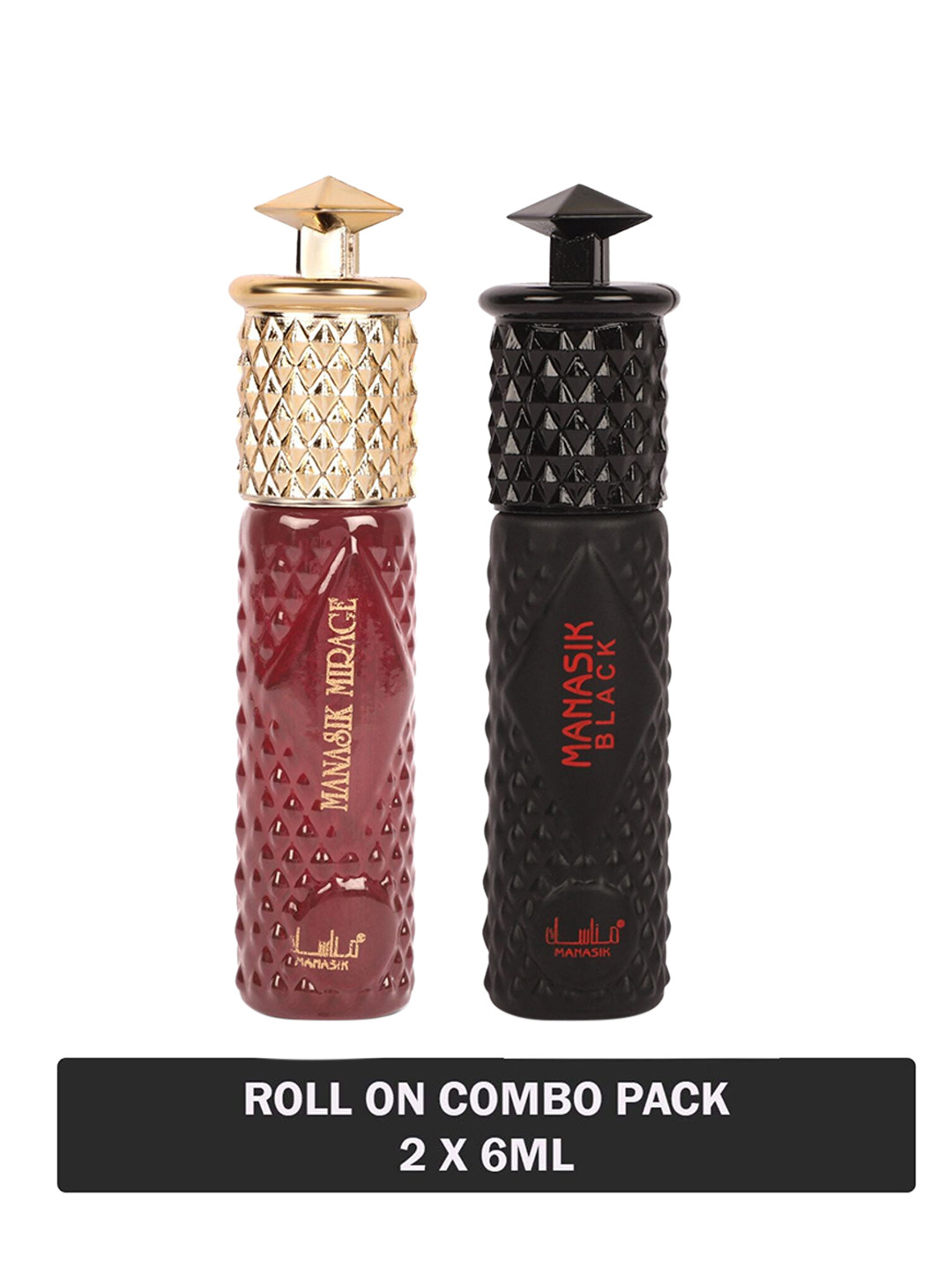 

MANASIK Set Of 2 Long Lasting Attars 6 ml Each - Mirage & Black