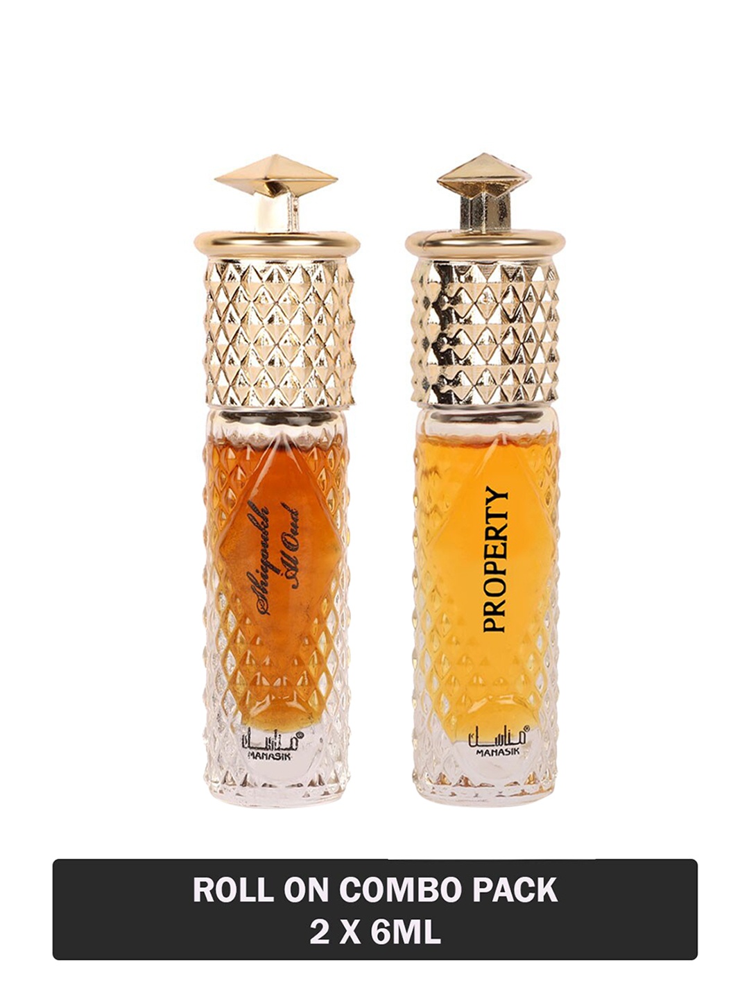 

MANASIK Set of 2 Long Lasting Attars 6 ml each - Shiyoukh Al Oud & Property, Orange