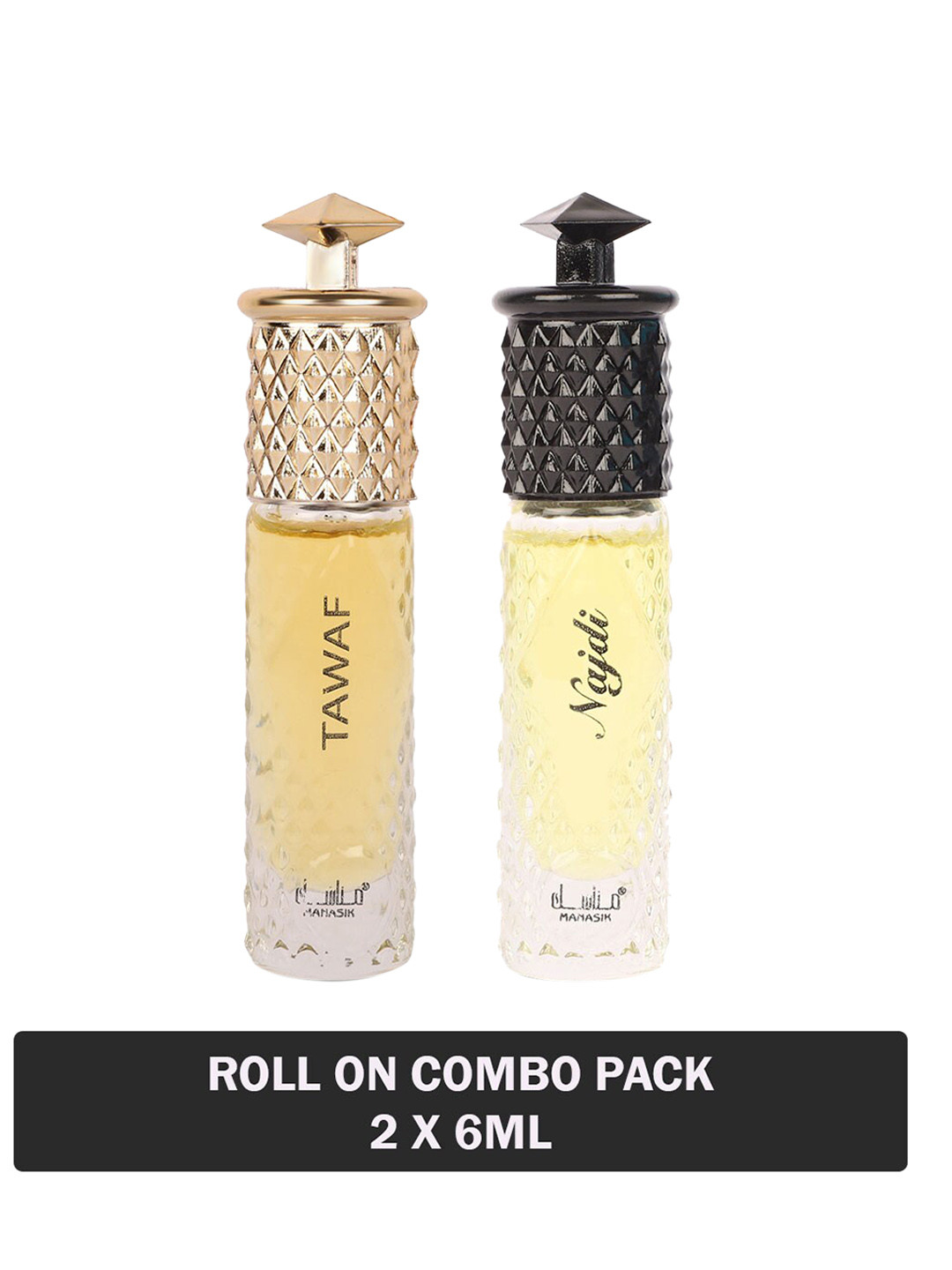 

MANASIK Set Of 2 Long Lasting Attars 6 ml Each - Tawaf & Najdi, White
