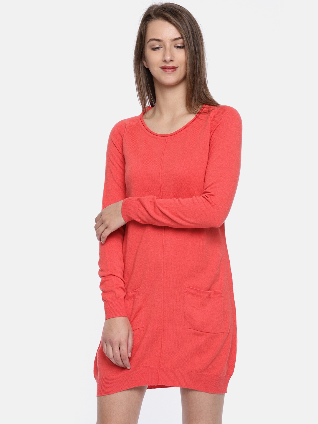 

AND Coral Solid Tunic