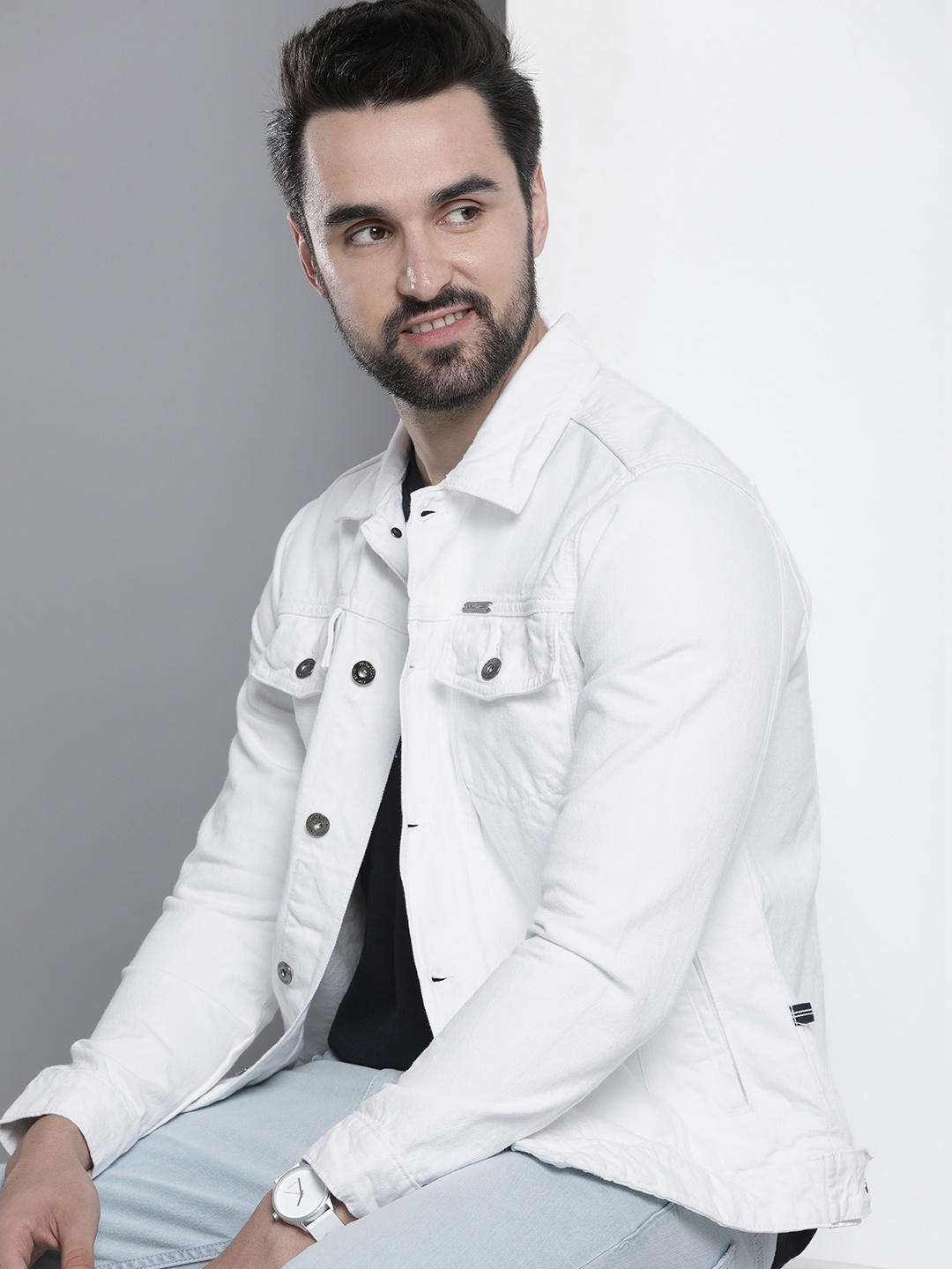 

Nautica Pure Cotton Denim Jacket, White