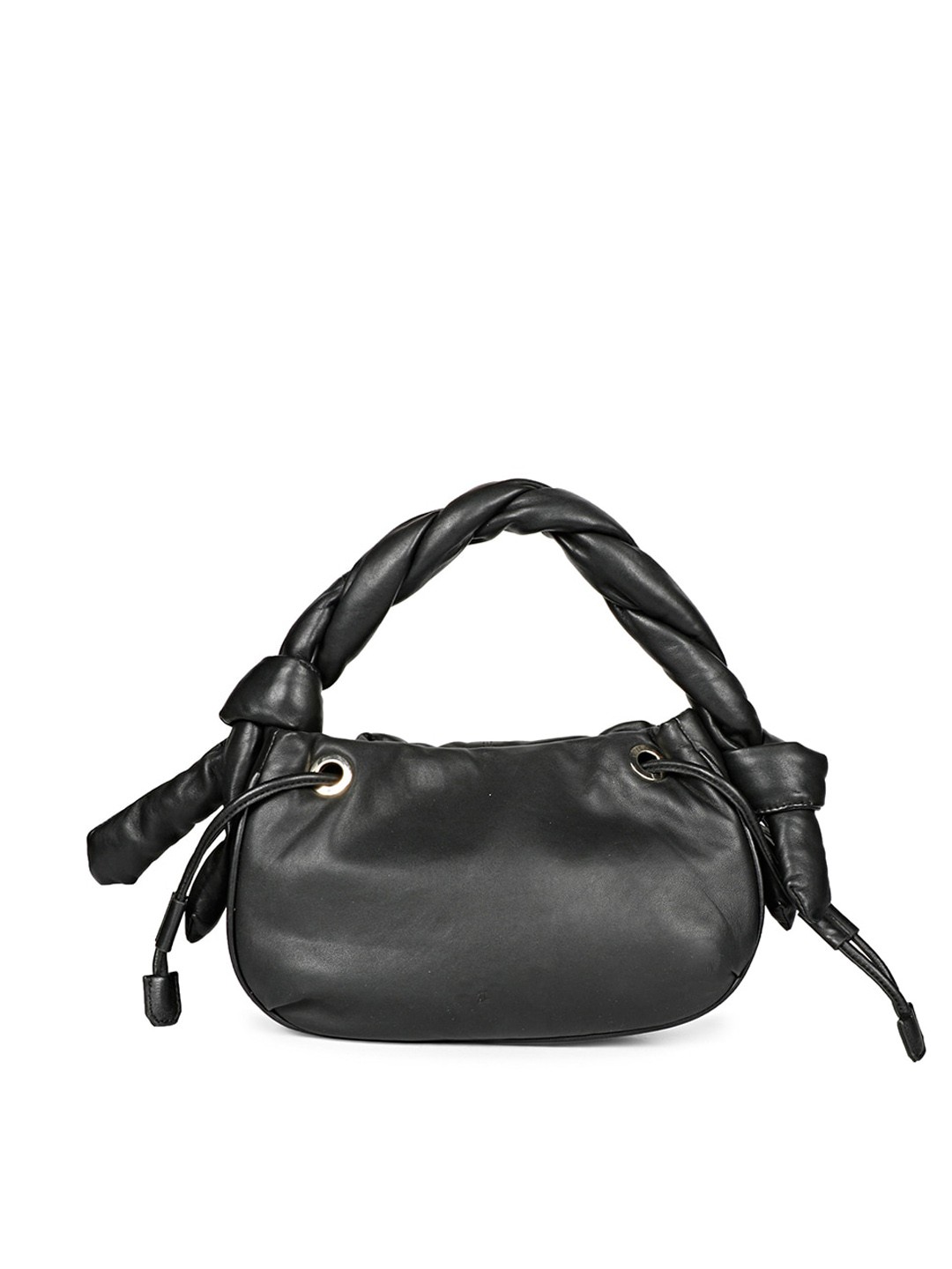 

Saint G Leather Structured Handheld Bag, Black