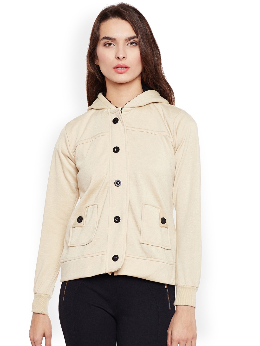 

Belle Fille Women Nude-Coloured Solid Lightweight Tailored Jacket