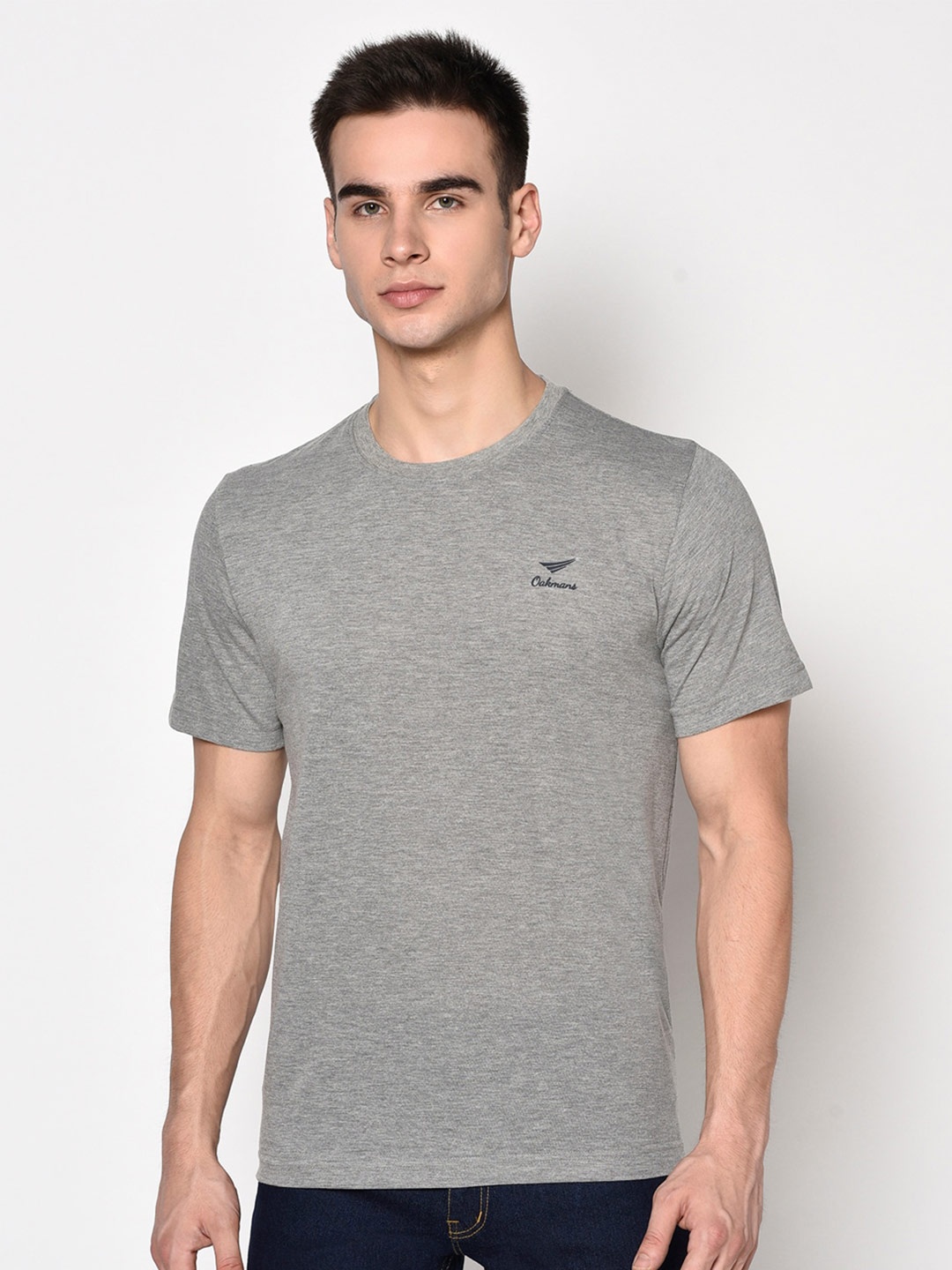 

Oakmans Casual Cotton T-shirt, Grey