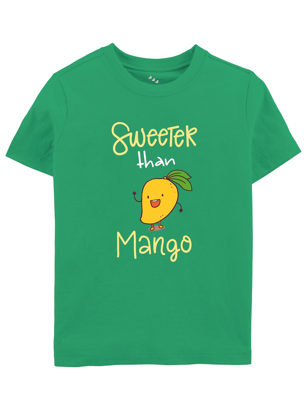 

Zeezeezoo Kids Sweeter than Mango Printed Pure Cotton T-shirt, Green