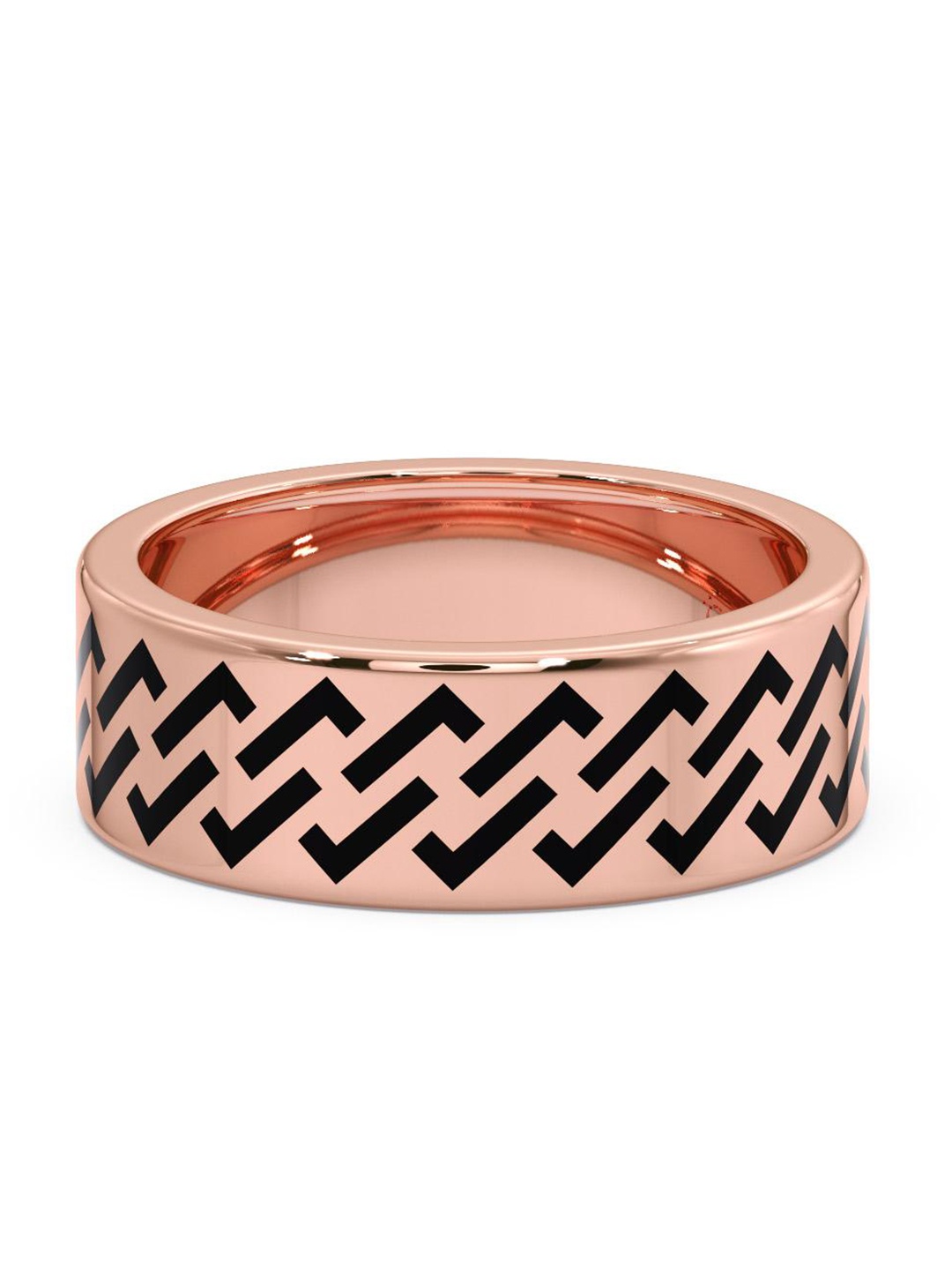 

CANDERE A KALYAN JEWELLERS COMPANY Men 18KT BIS Hallmark Rose Gold Ring - 5.88 gm