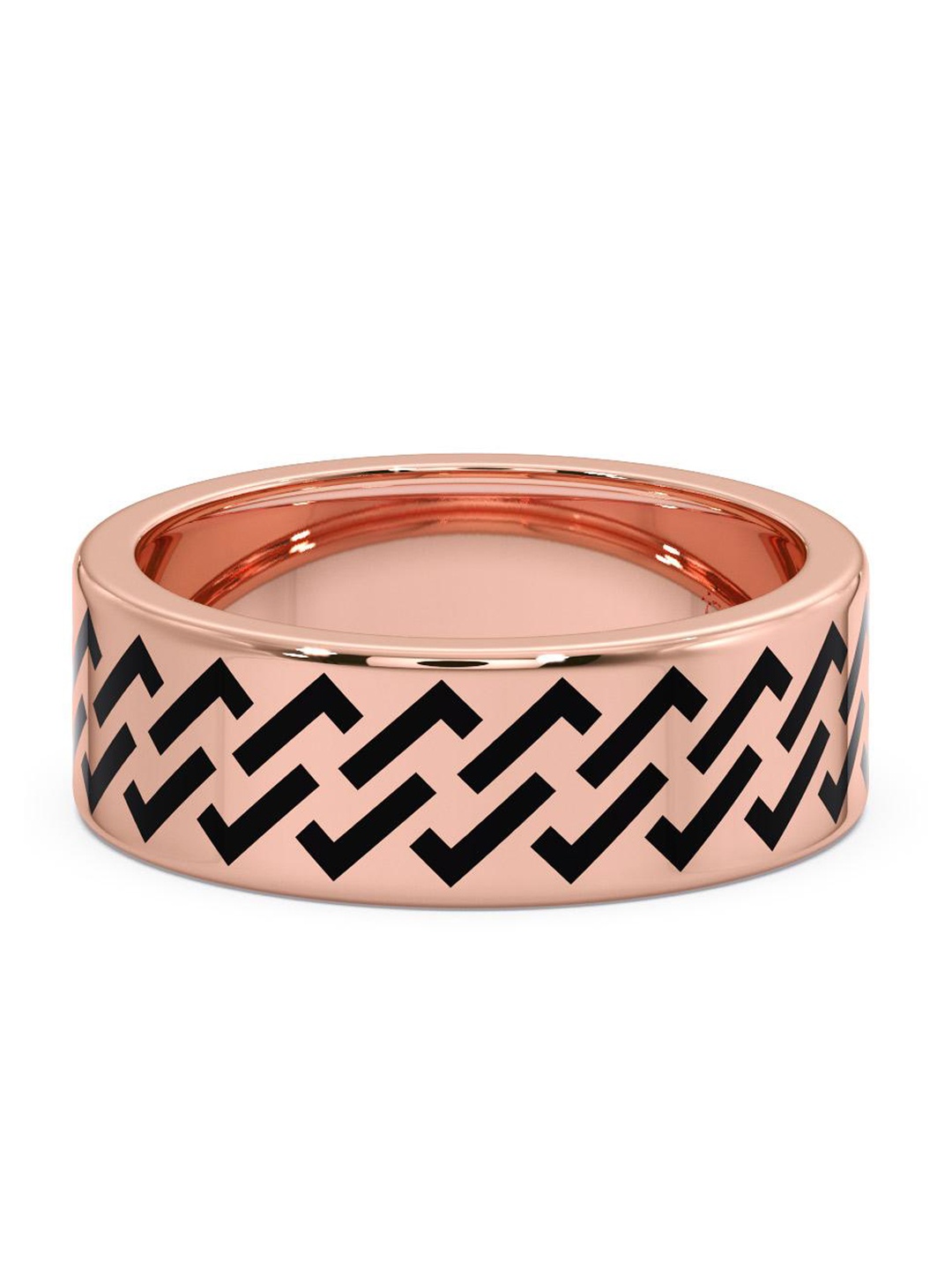 

CANDERE A KALYAN JEWELLERS COMPANY Men 18KT BIS Hallmark Rose Gold Ring -5.62 gm