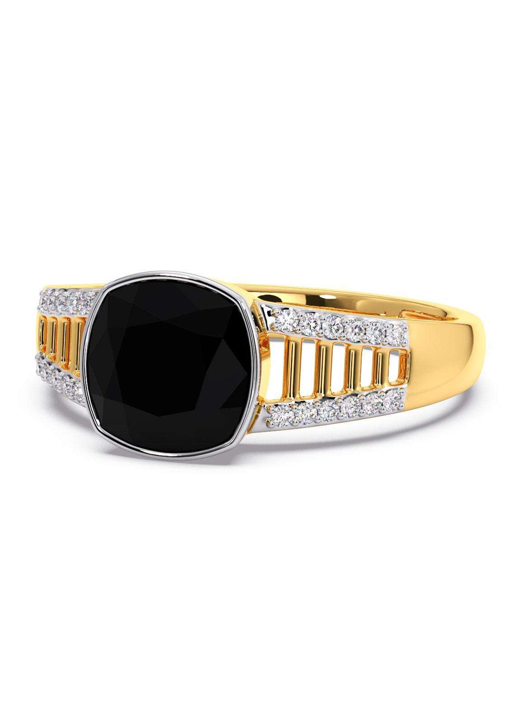 

CANDERE A KALYAN JEWELLERS COMPANY Men 14KT Gold Diamond Ring - 3.57 gm