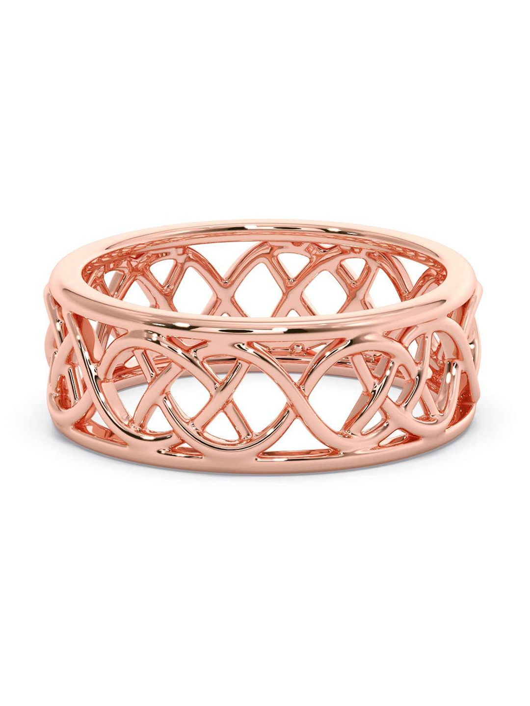 

CANDERE A KALYAN JEWELLERS COMPANY Men 18KT BIS Hallmark Rose Gold Ring - 6.05 gm