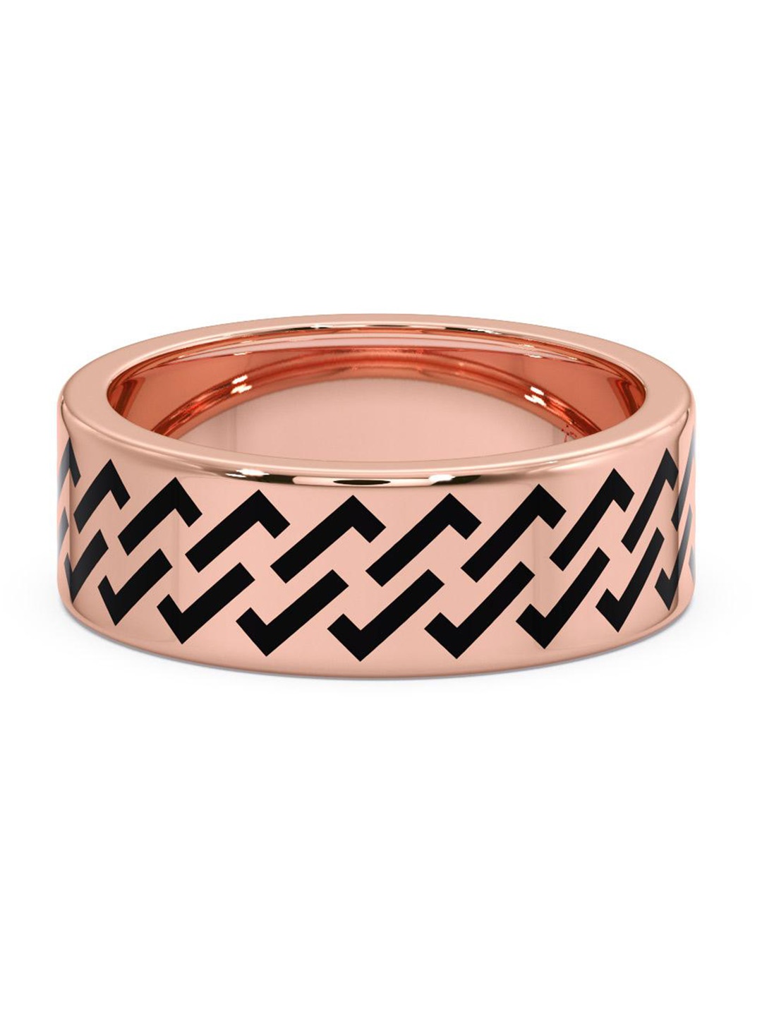 

CANDERE A KALYAN JEWELLERS COMPANY Men 18KT Rose Gold Ring- 5.43 gm