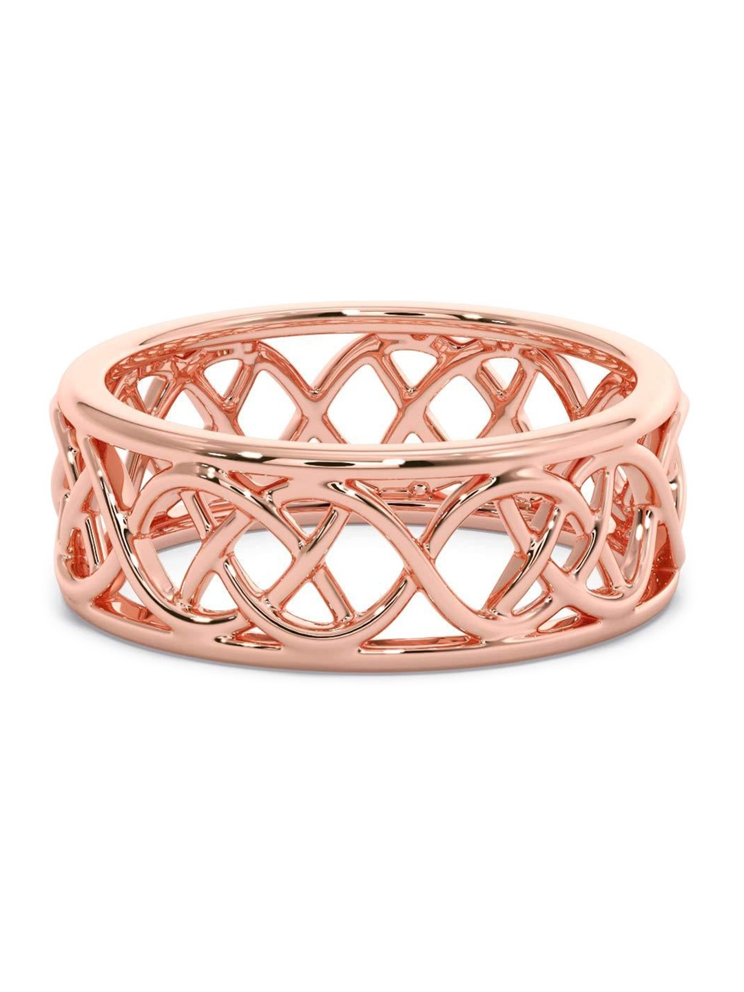 

CANDERE A KALYAN JEWELLERS COMPANY Men 18KT BIS Hallmark Rose Gold Ring - 5.69 gm