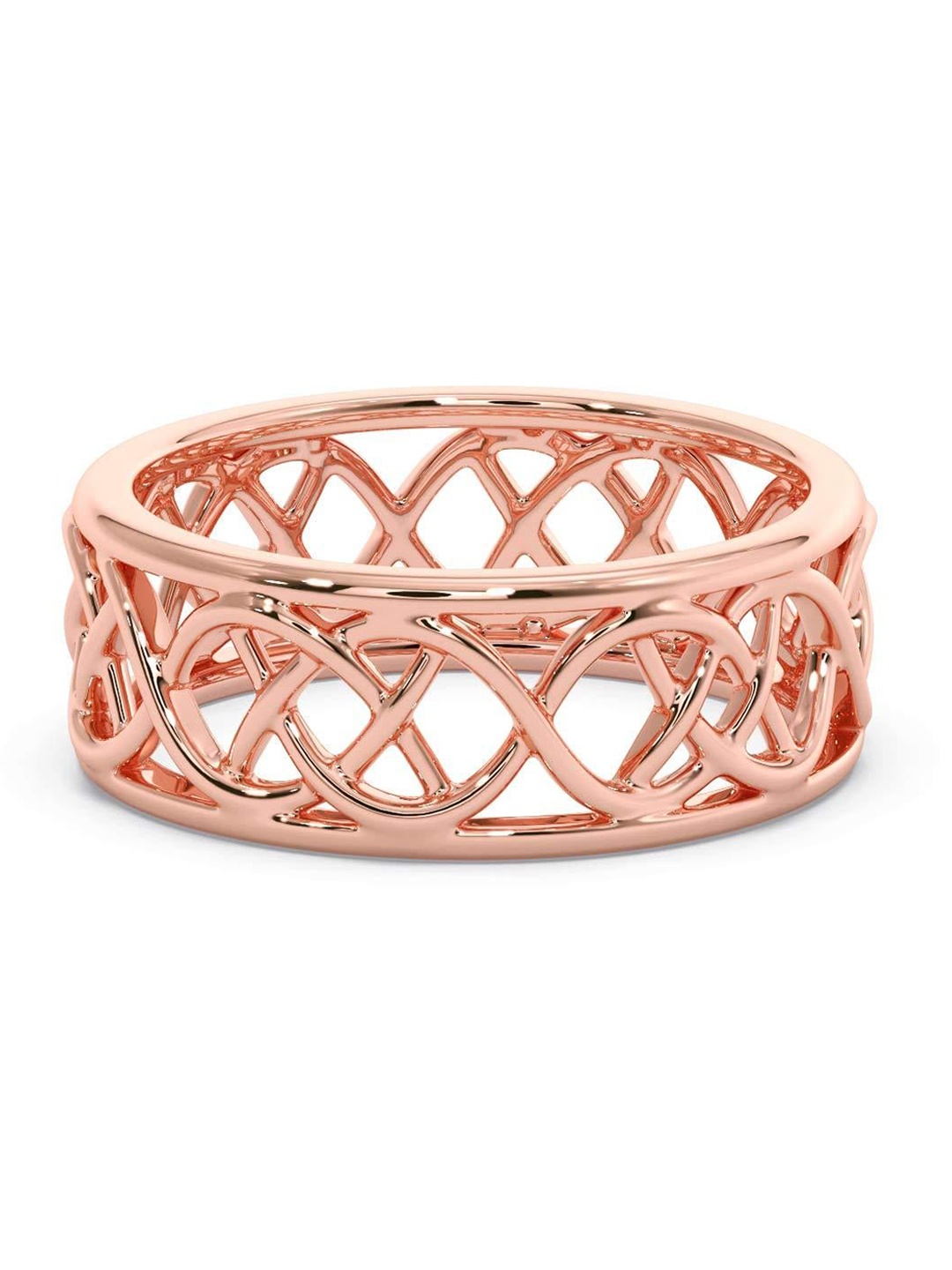 

CANDERE A KALYAN JEWELLERS COMPANY Men 18KT Rose Gold Ring- 4.93 gm