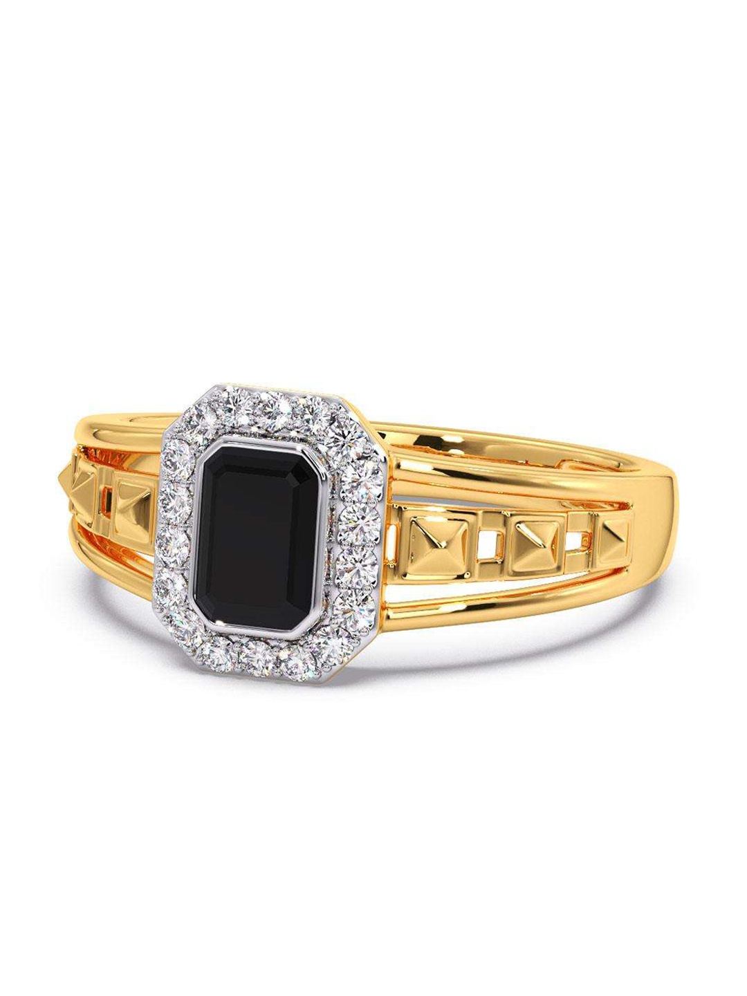 

CANDERE A KALYAN JEWELLERS COMPANY Men 18KT Gold Diamond Ring - 4.85 gm