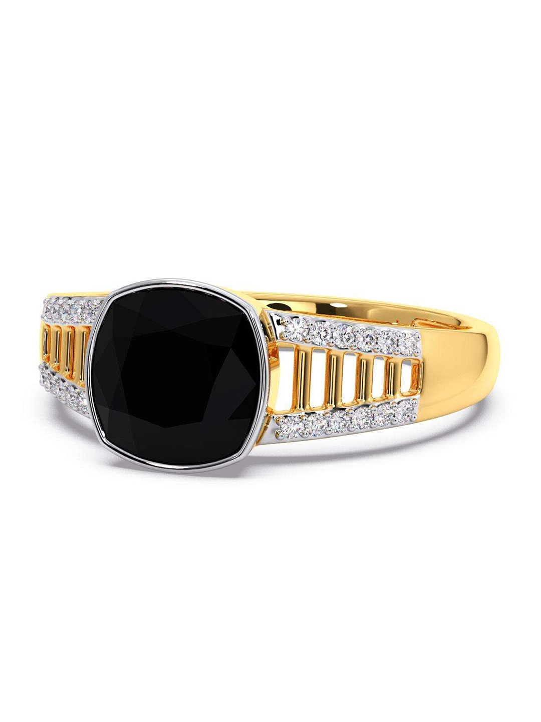 

CANDERE A KALYAN JEWELLERS COMPANY Men 18KT Gold Diamond Finger Ring-4.06gm