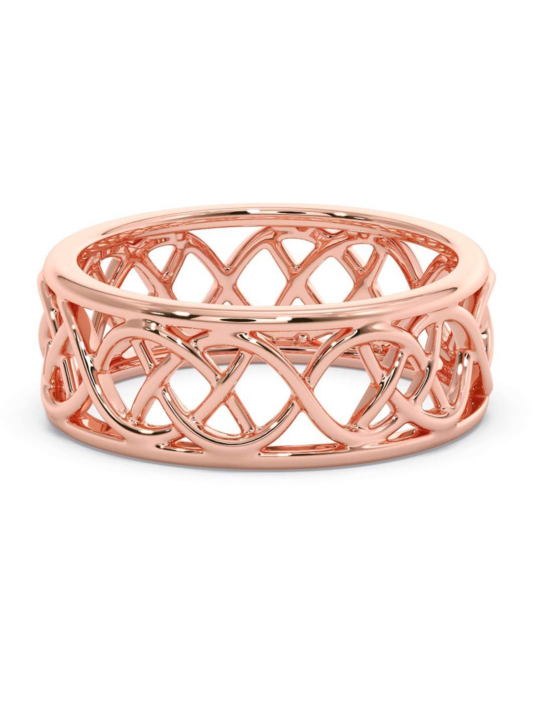 

CANDERE A KALYAN JEWELLERS COMPANY Men 14KT BIS Hallmark Rose Gold Ring -4.91 g
