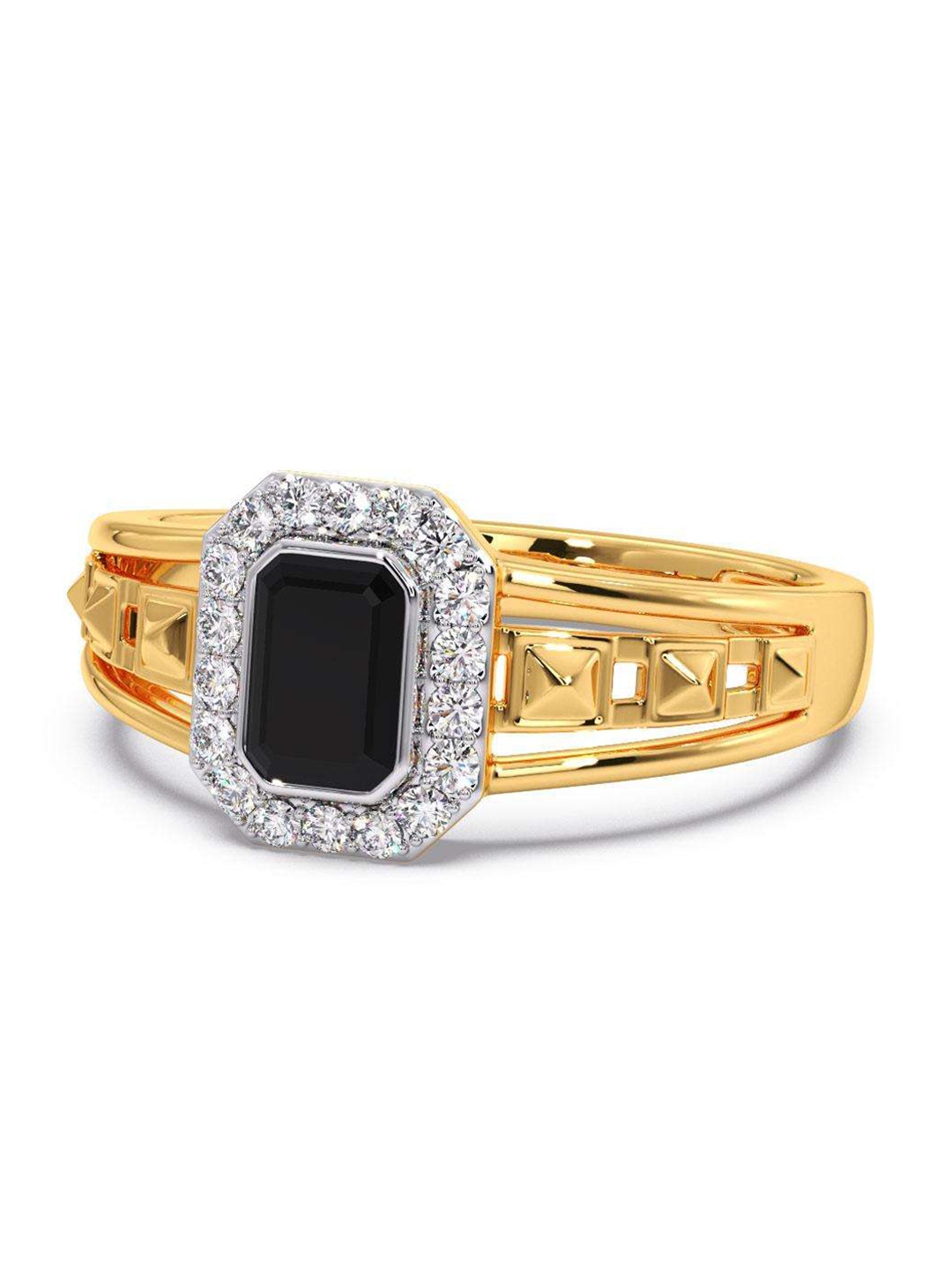 

CANDERE A KALYAN JEWELLERS COMPANY Men 18KT Gold Diamond Ring - 6.04 gm
