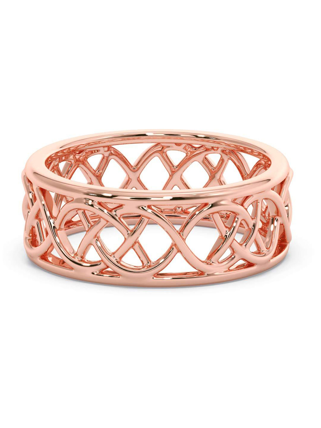 

CANDERE A KALYAN JEWELLERS COMPANY Men 14KT Rose Gold Ring- 4.44 gm