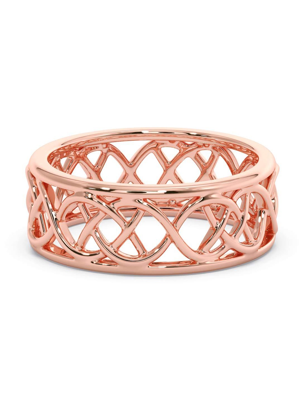 

CANDERE A KALYAN JEWELLERS COMPANY Men 14KT Rose Gold Ring- 4.59 gm