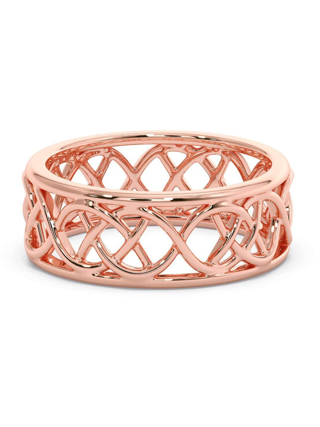 

CANDERE A KALYAN JEWELLERS COMPANY Men 14KT BIS Hallmark Rose Gold Ring - 5.14 gm