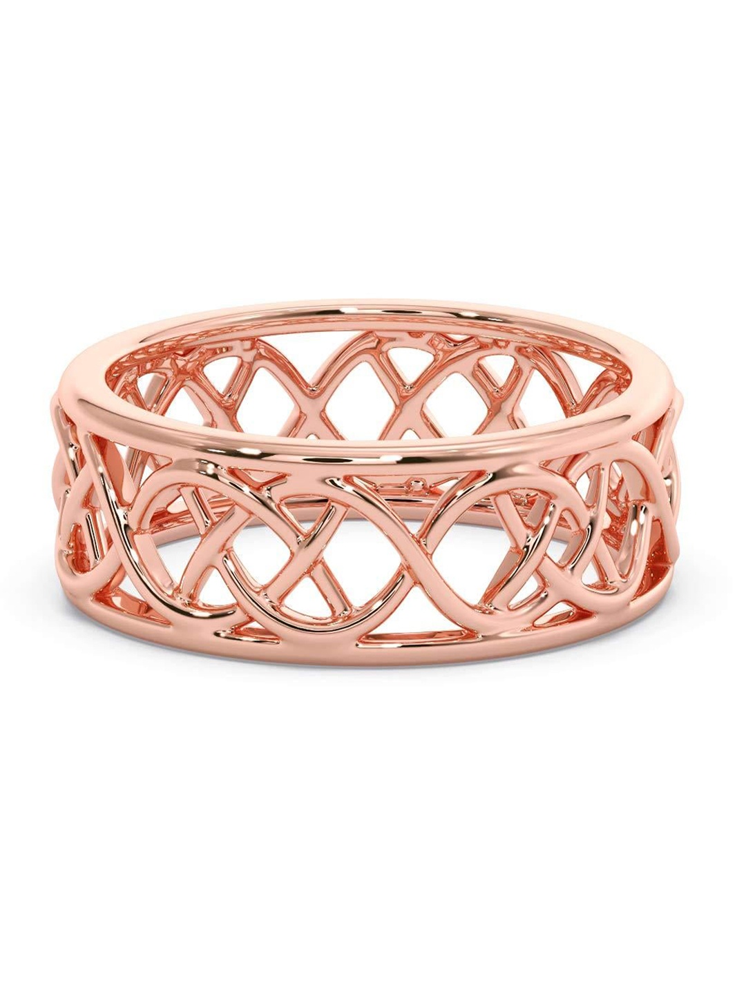 

CANDERE A KALYAN JEWELLERS COMPANY Men 14KT BIS Hallmark Rose Gold Ring - 4.37 gm
