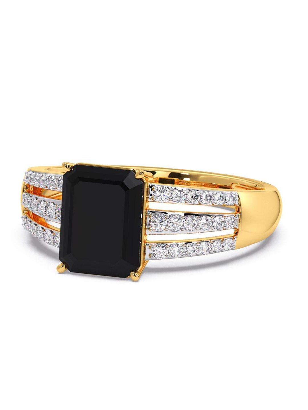 

CANDERE A KALYAN JEWELLERS COMPANY Men 18KT Gold Diamond Finger Ring-5.11gm
