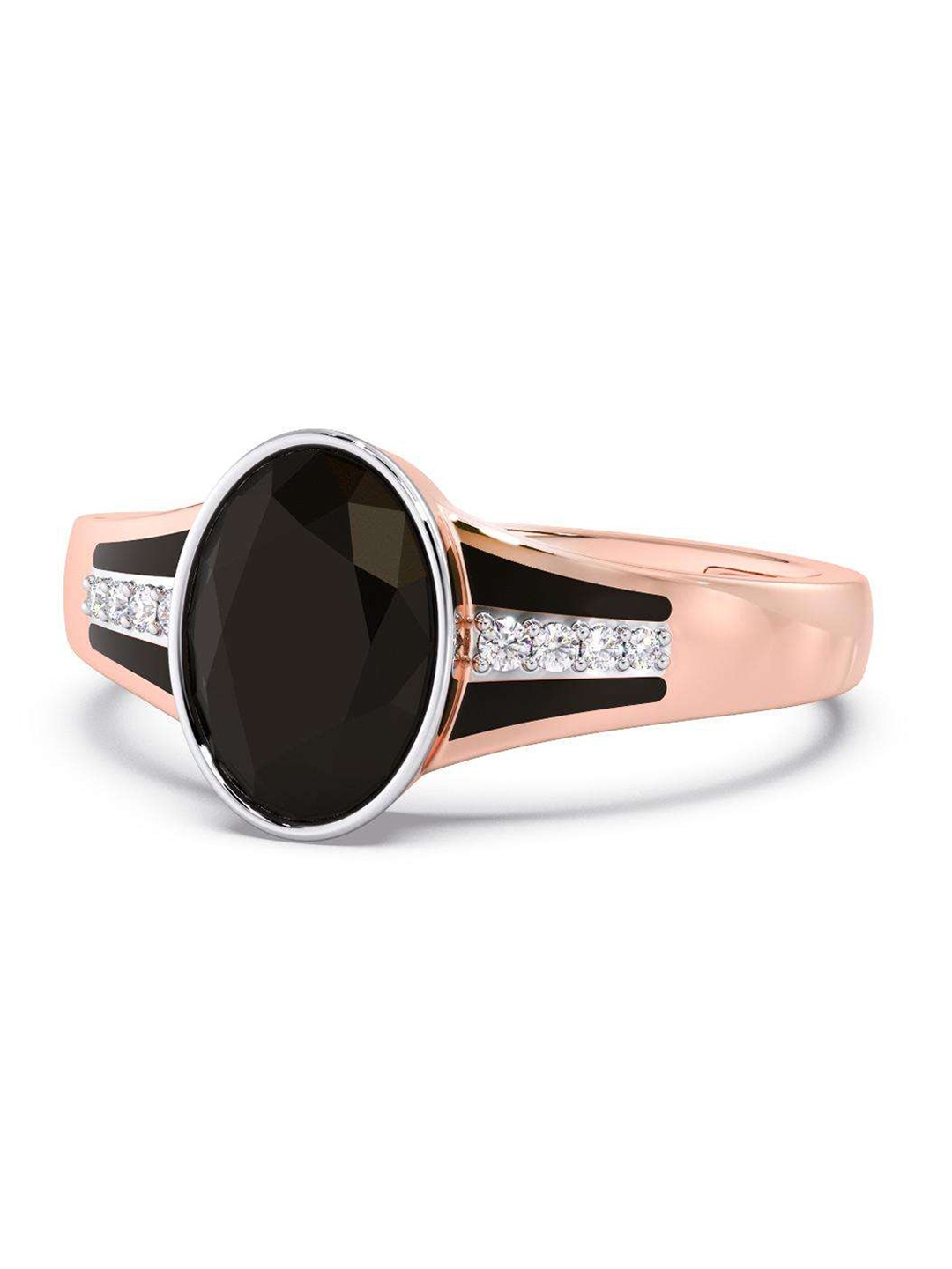 

CANDERE A KALYAN JEWELLERS COMPANY Men 18KT Rose Gold Diamond Ring - 3.95 g