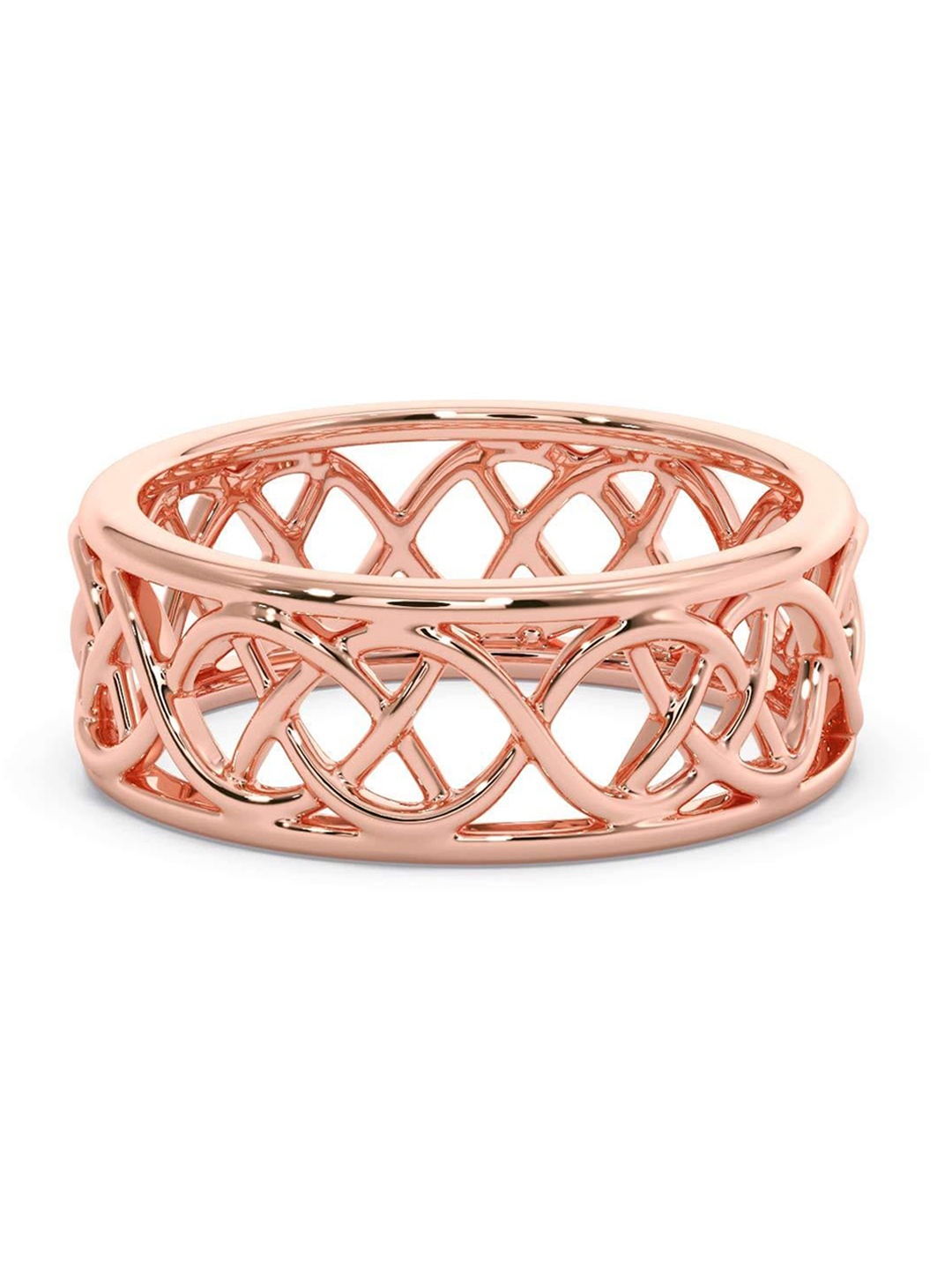 

CANDERE A KALYAN JEWELLERS COMPANY Men 18KT BIS Hallmark Rose Gold Ring - 4.64 gm