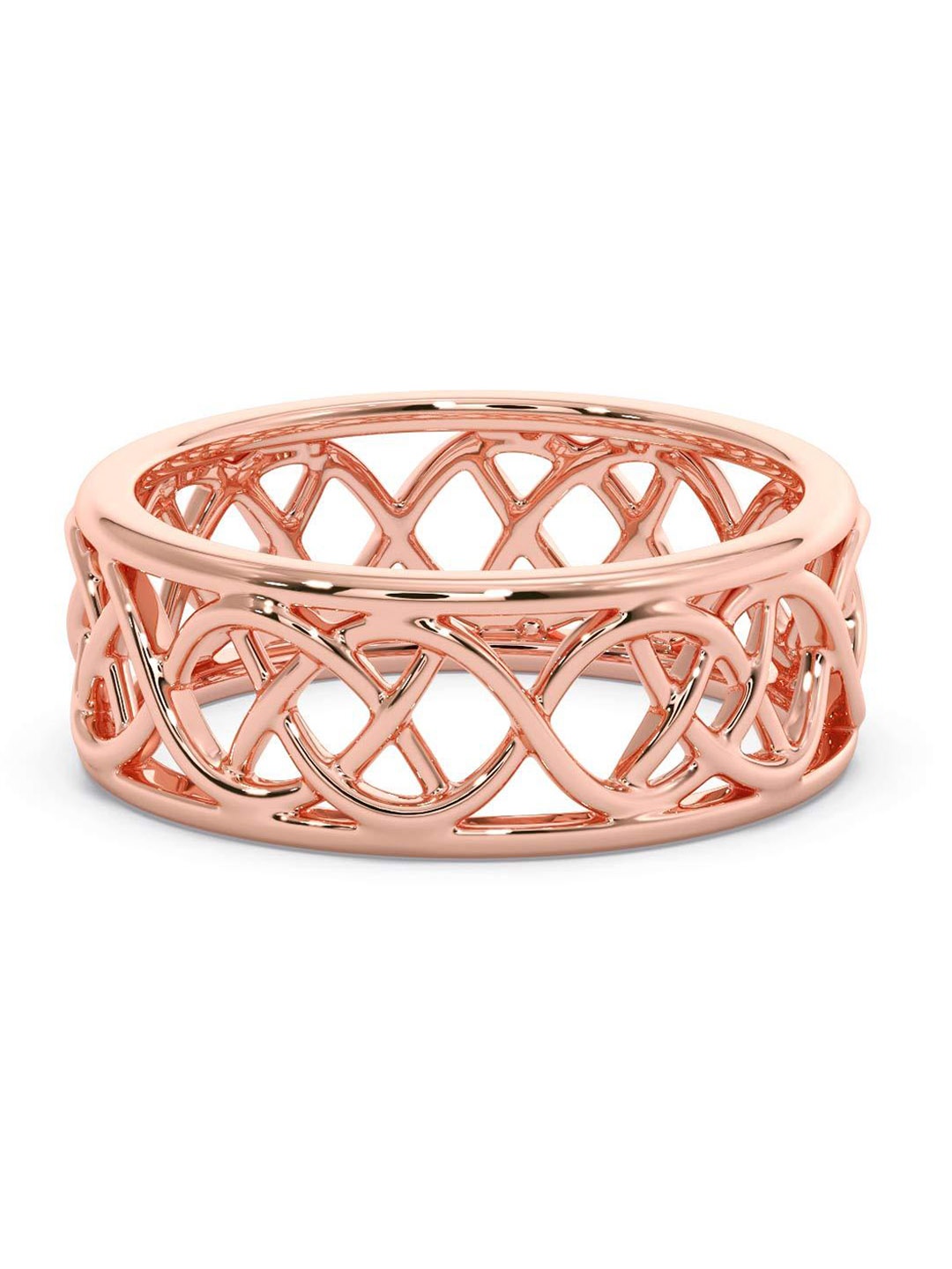 

CANDERE A KALYAN JEWELLERS COMPANY Men 18KT BIS Hallmark Rose Gold Ring - 5.4 gm