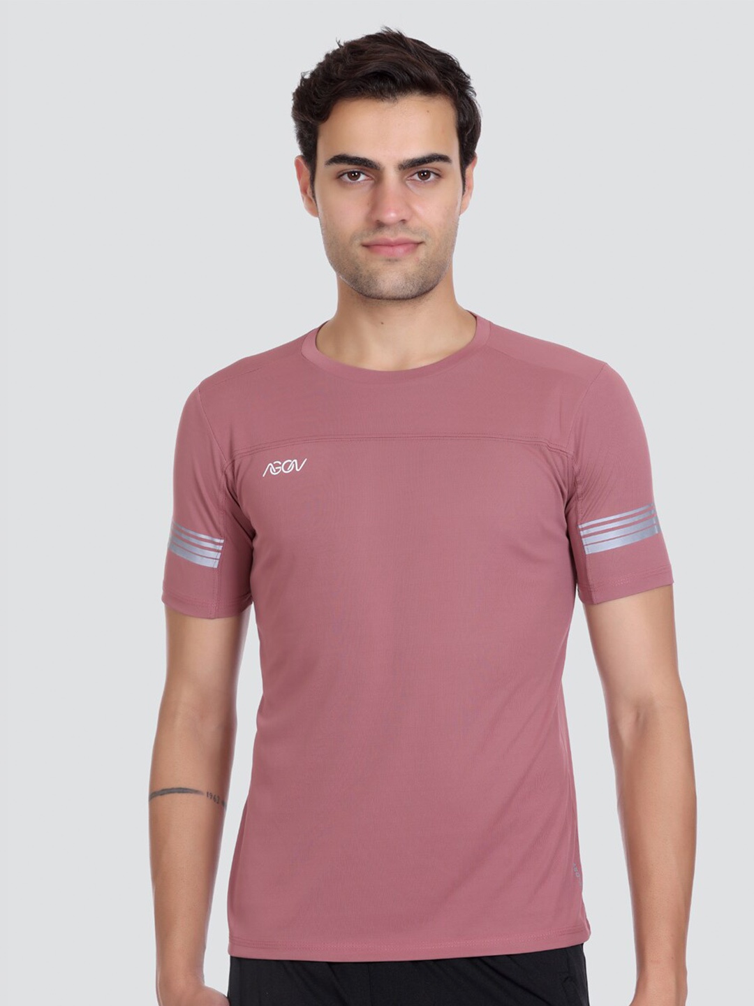 

AGON Round Neck Dri-Fit Sports T-shirt, Pink