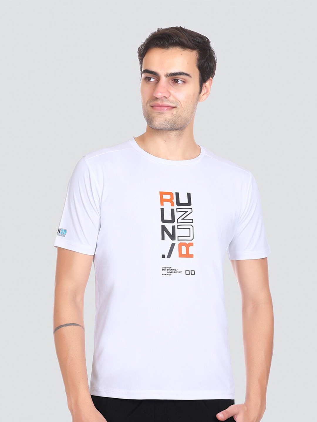 

AGON Typography Printed Dri-FIT Technology T-Shirt, White