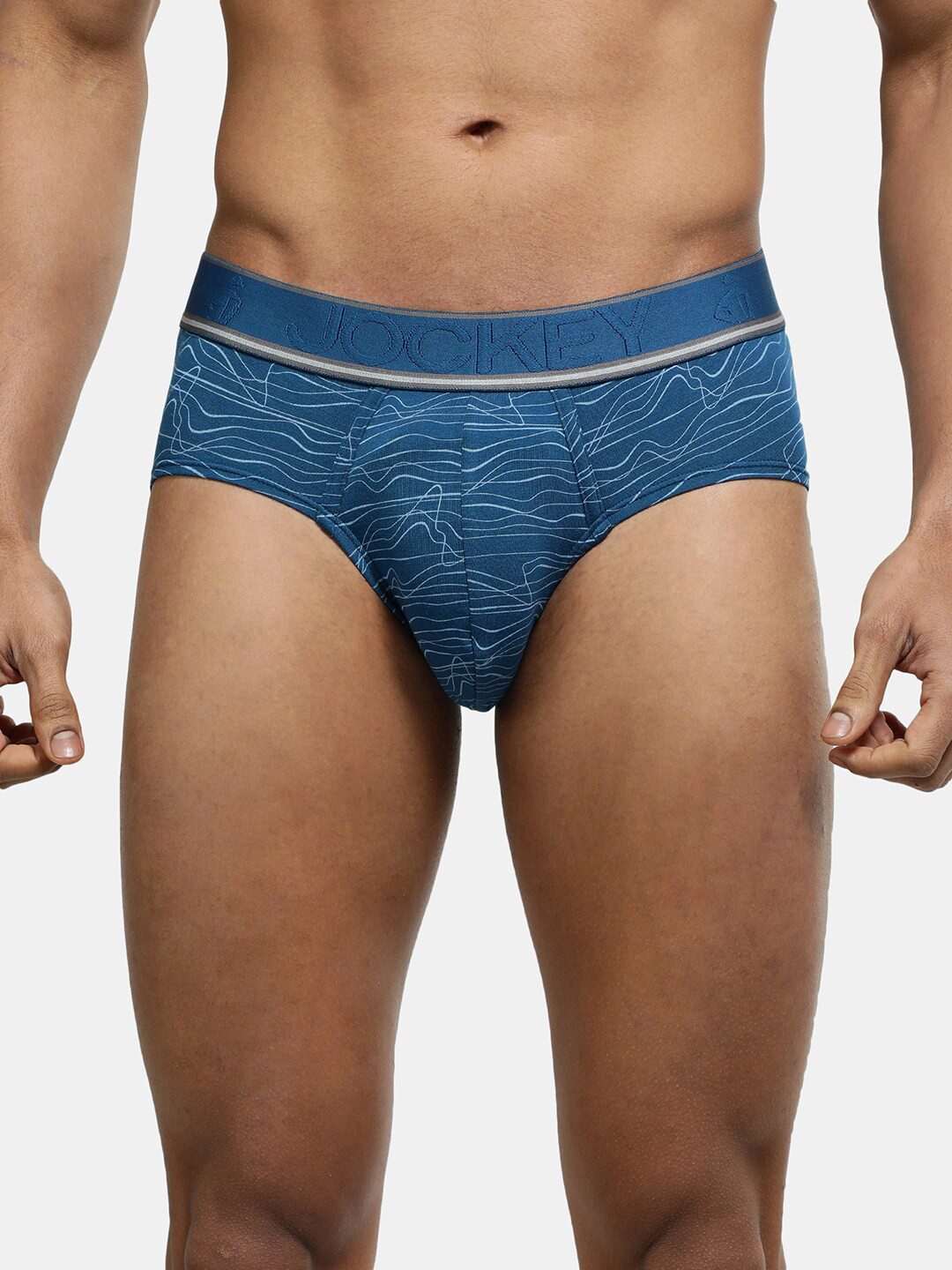 

Jockey Men Anti-Microbial Mid-Rise Basic Brief HG29-0105-PSDPR, Blue