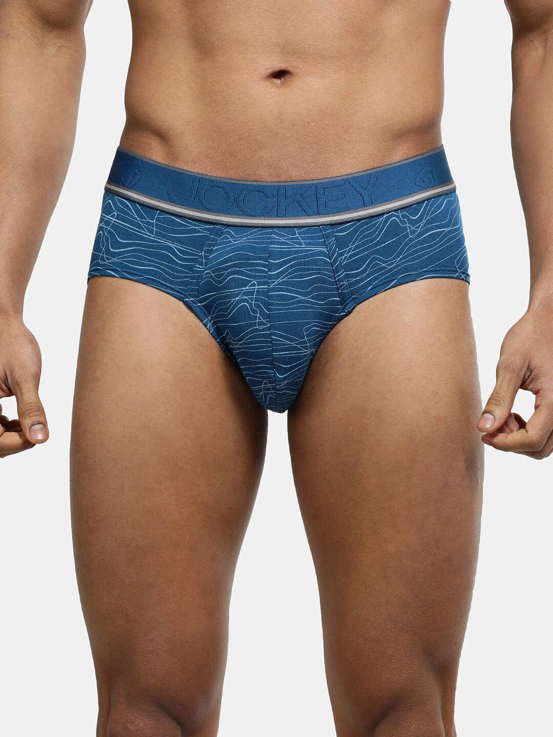 

Jockey Men HG29 Tencel Micro Modal Anti-Microbial Basic Brief HG29-0105-PSDPR, Blue