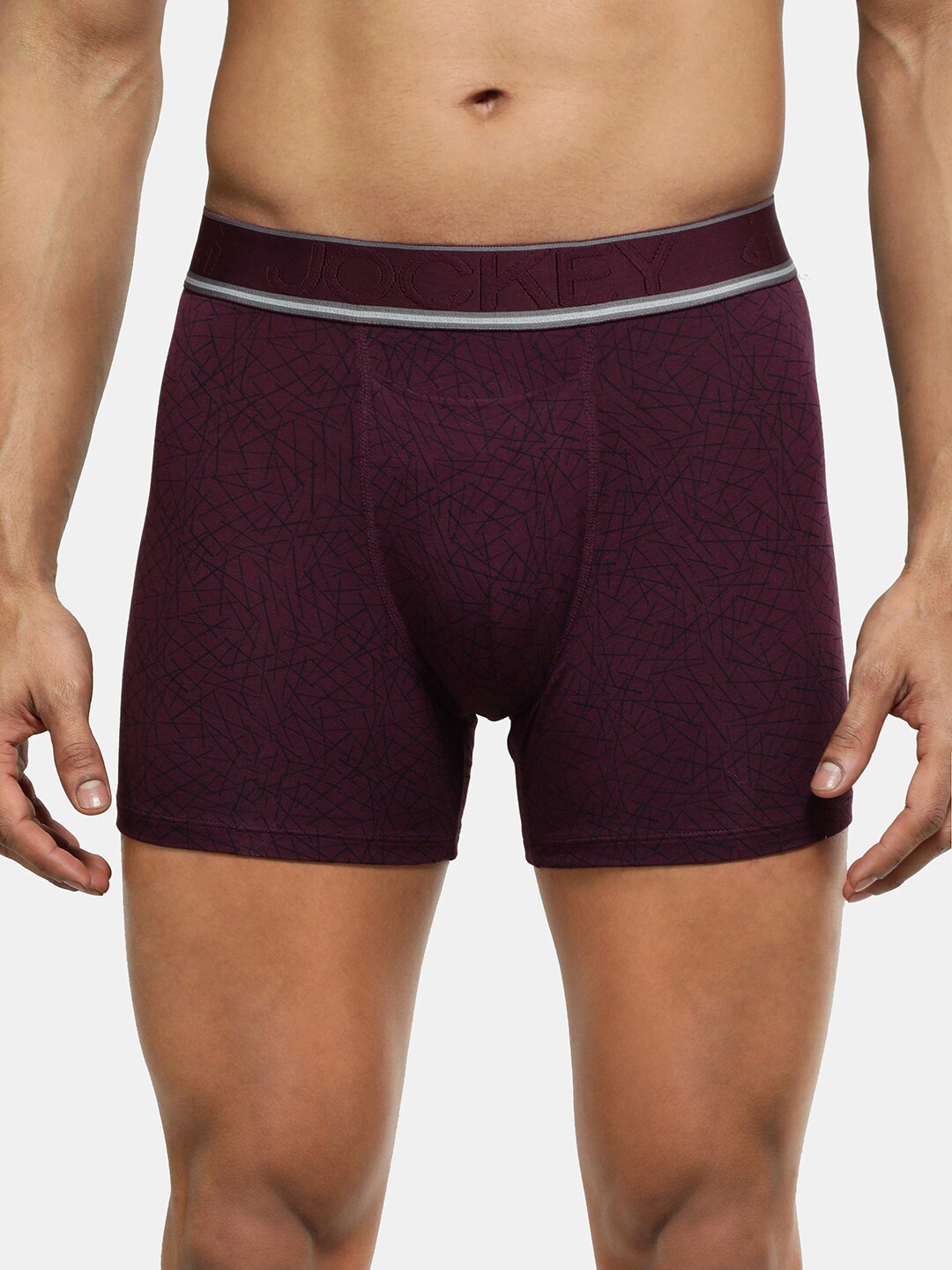 

Jockey Men Anti-Microbial Mid-Rise Boxer Brief HG32-0105-PREPR, Maroon