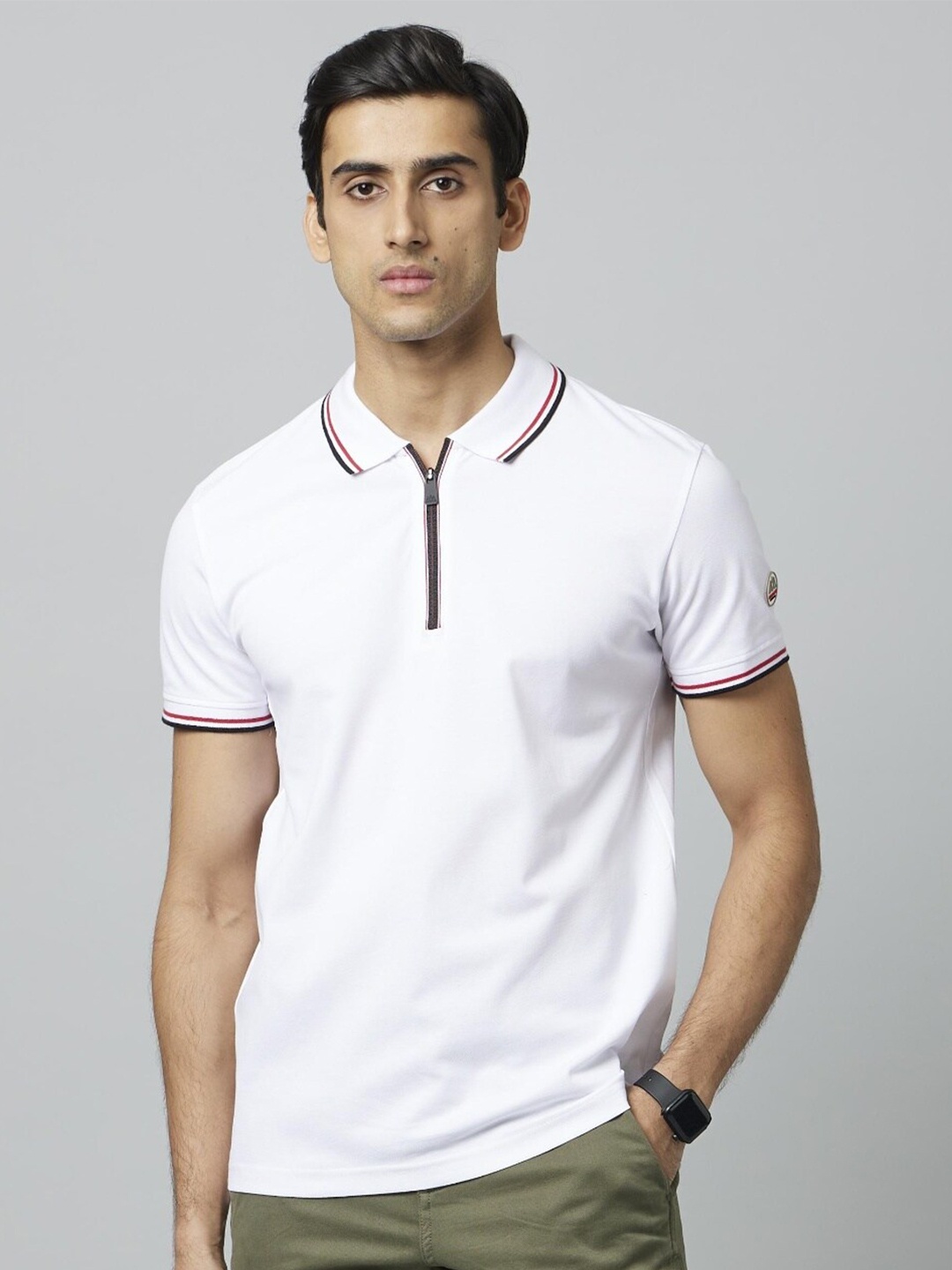 

Celio Chemonix Polo Collar Cotton T-shirt, White