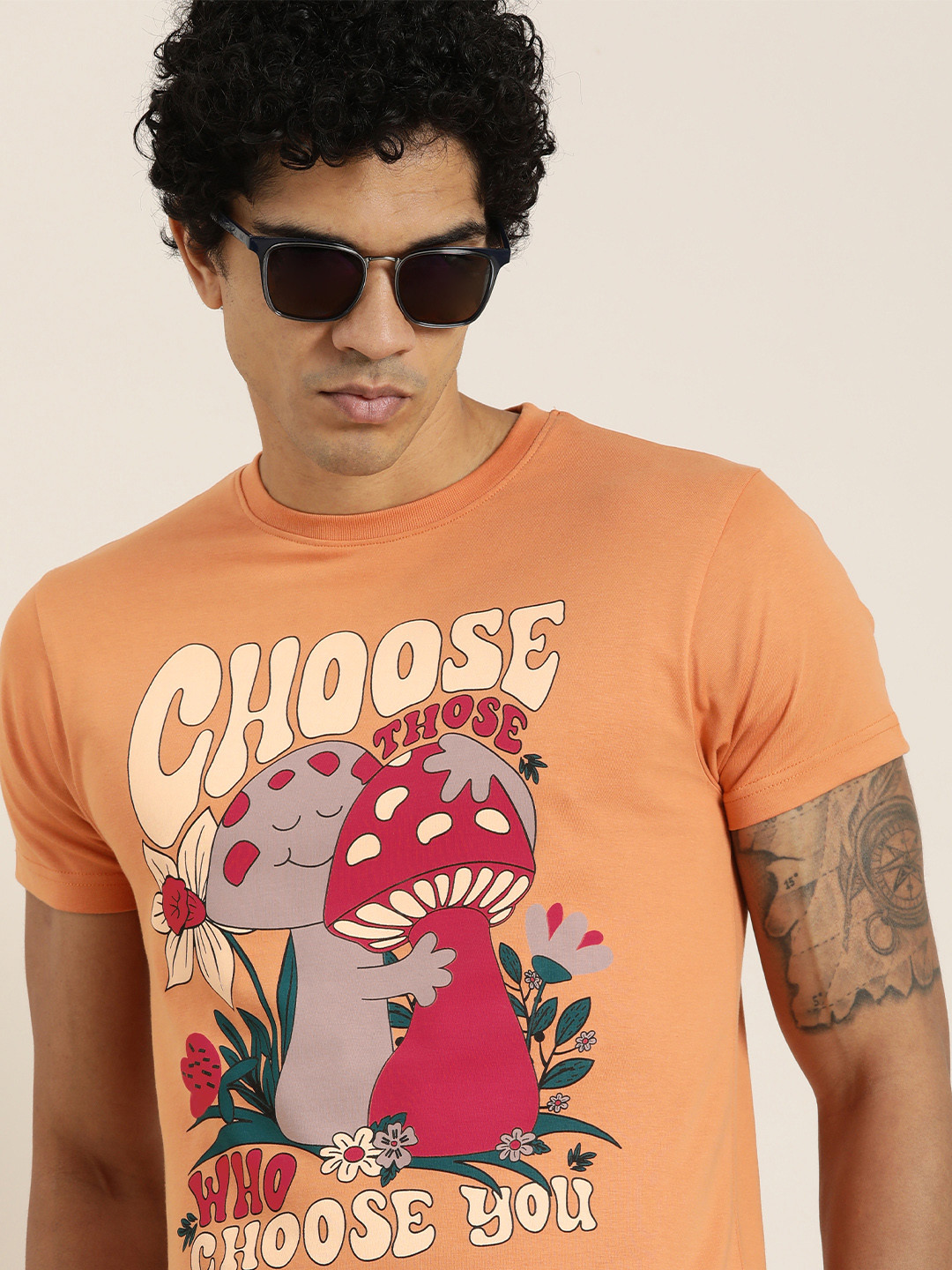 

DILLINGER Pure Cotton Printed T-shirt, Mustard
