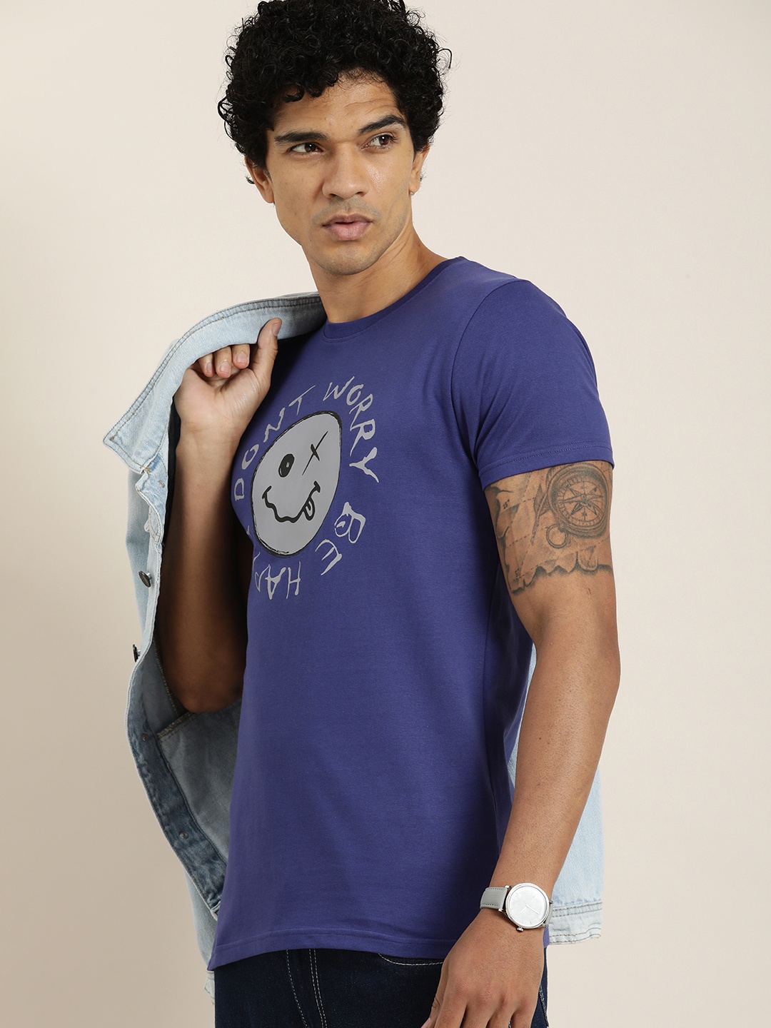 

DILLINGER Men Graphic Printed Regular Fit T-shirt, Navy blue