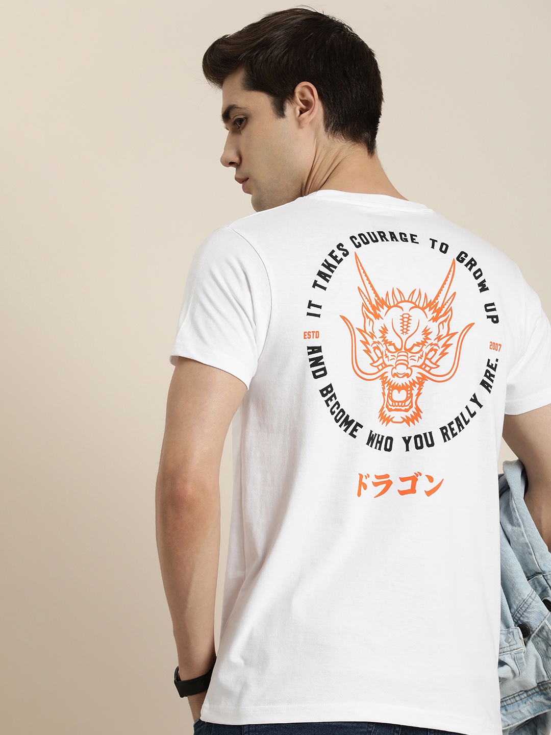 

Difference of Opinion Pure Cotton Printed T-shirt, White