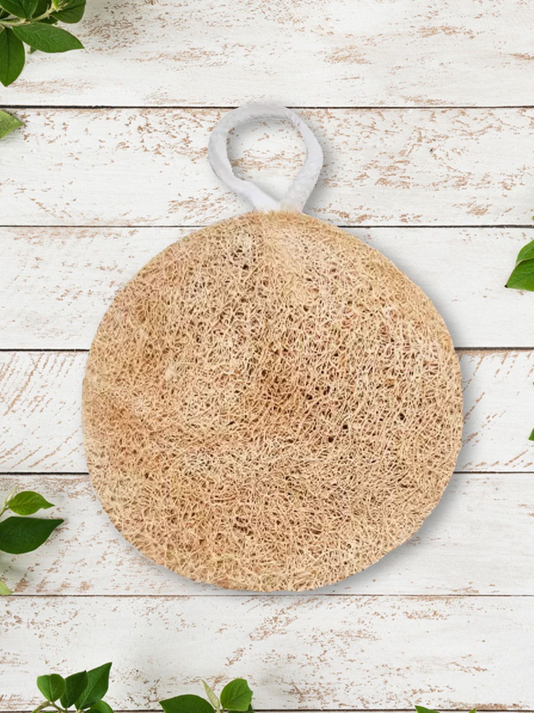 

MATRA Natural Dual-Sided Shower Loofah Pad Exfoliating Bath Sponge, Beige