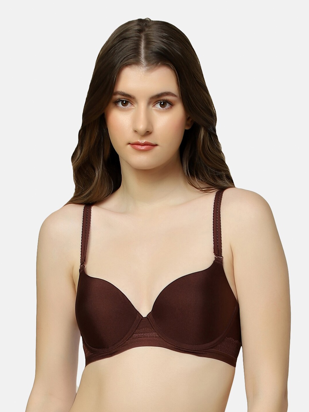 

Triumph Underwired Lightly Padded All Day Comfort Seamless T-shirt Bra, Burgundy