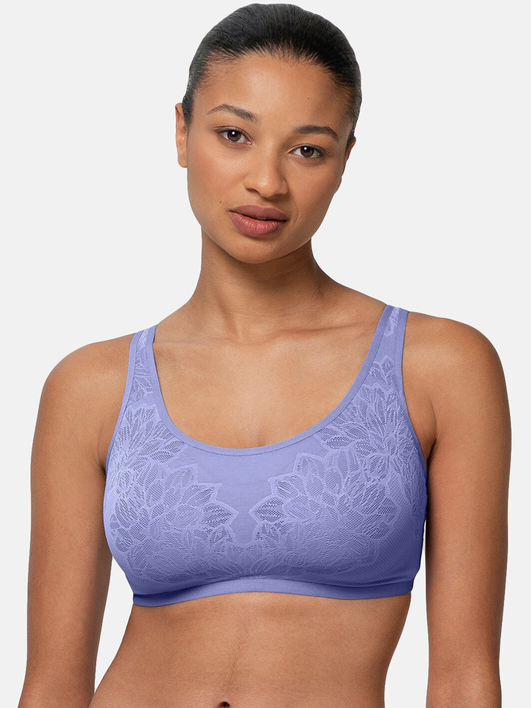

Triumph Self Design Lightly Padded Ultrasmart 4D Technology Fit All Day Comfort Bra, Purple